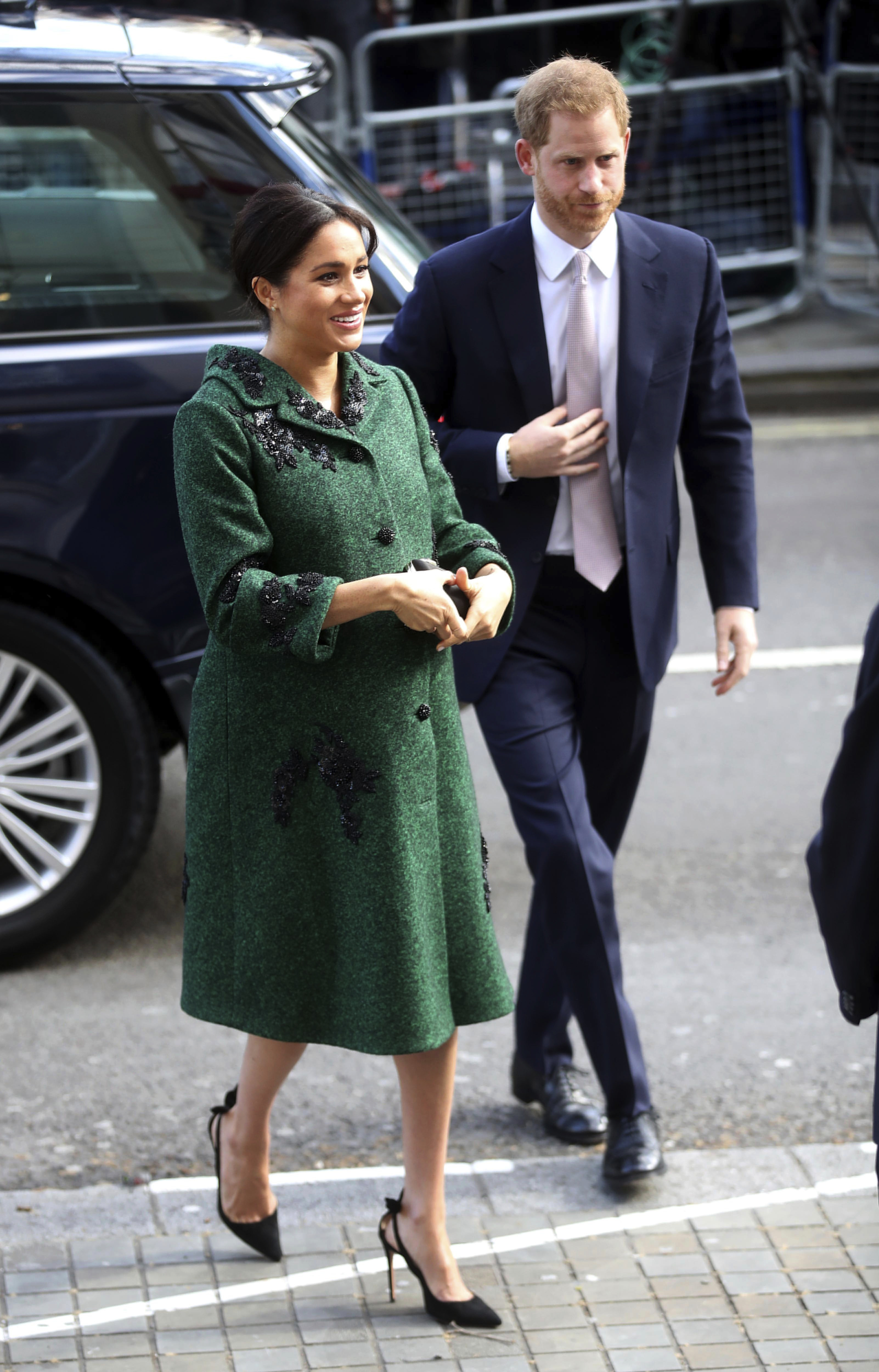 Britain's Prince Harry and Meghan, Duchess of Sussex arrive for the Commonwealth Day Youth Event at Canada House