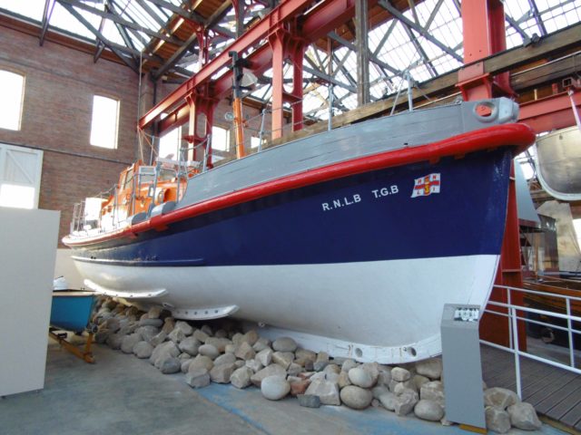 The lifeboat in the Scottish Marine Museum in Ayr 