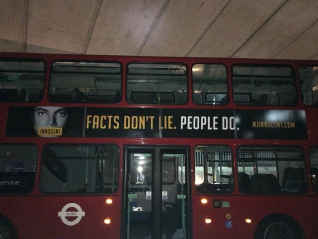 The posters read: 'Facts don't lie. People do'