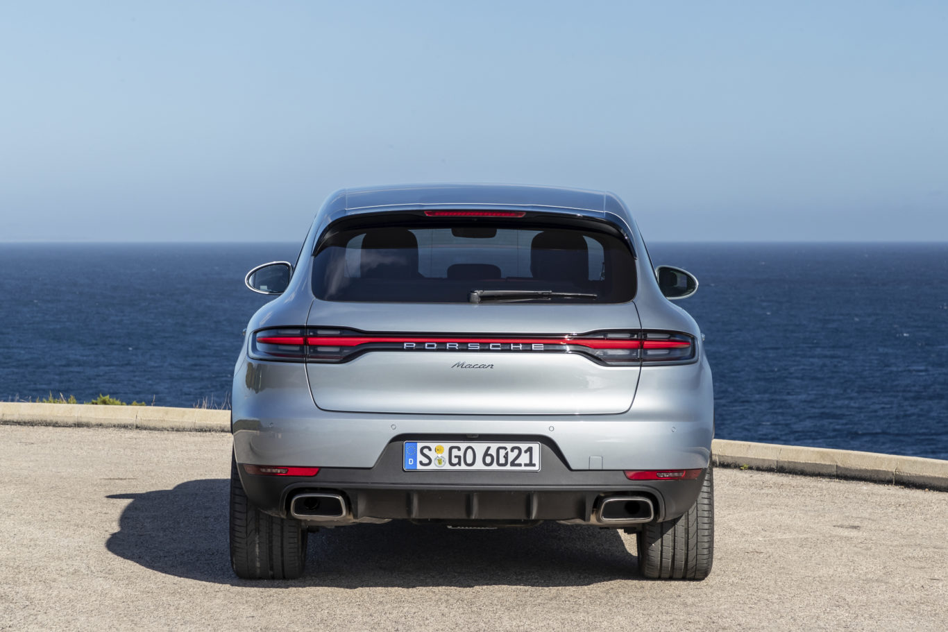 The full-width rear light is the biggest change to the outside of the updated Macan