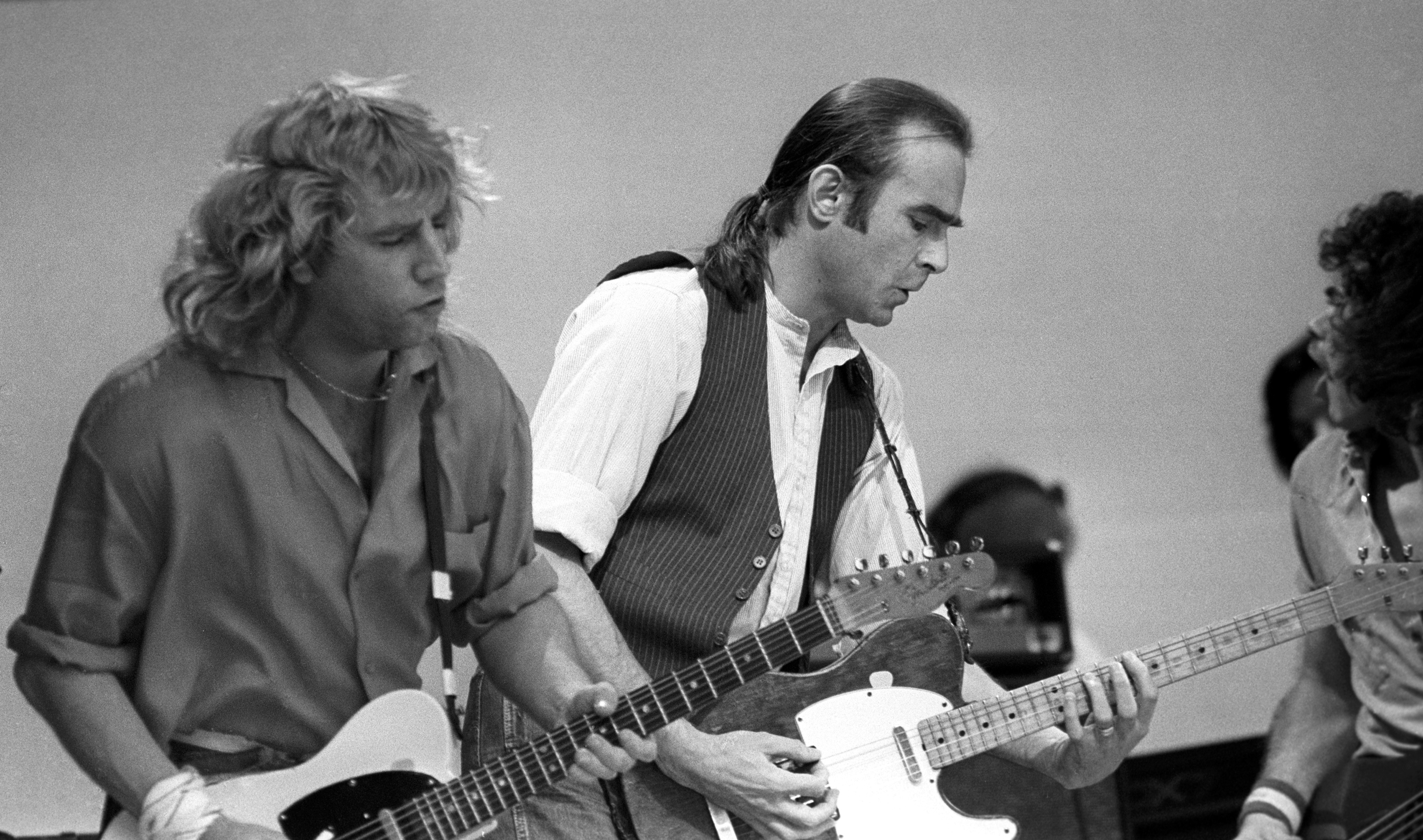 Rossi and Parfitt on stage at Live Aid