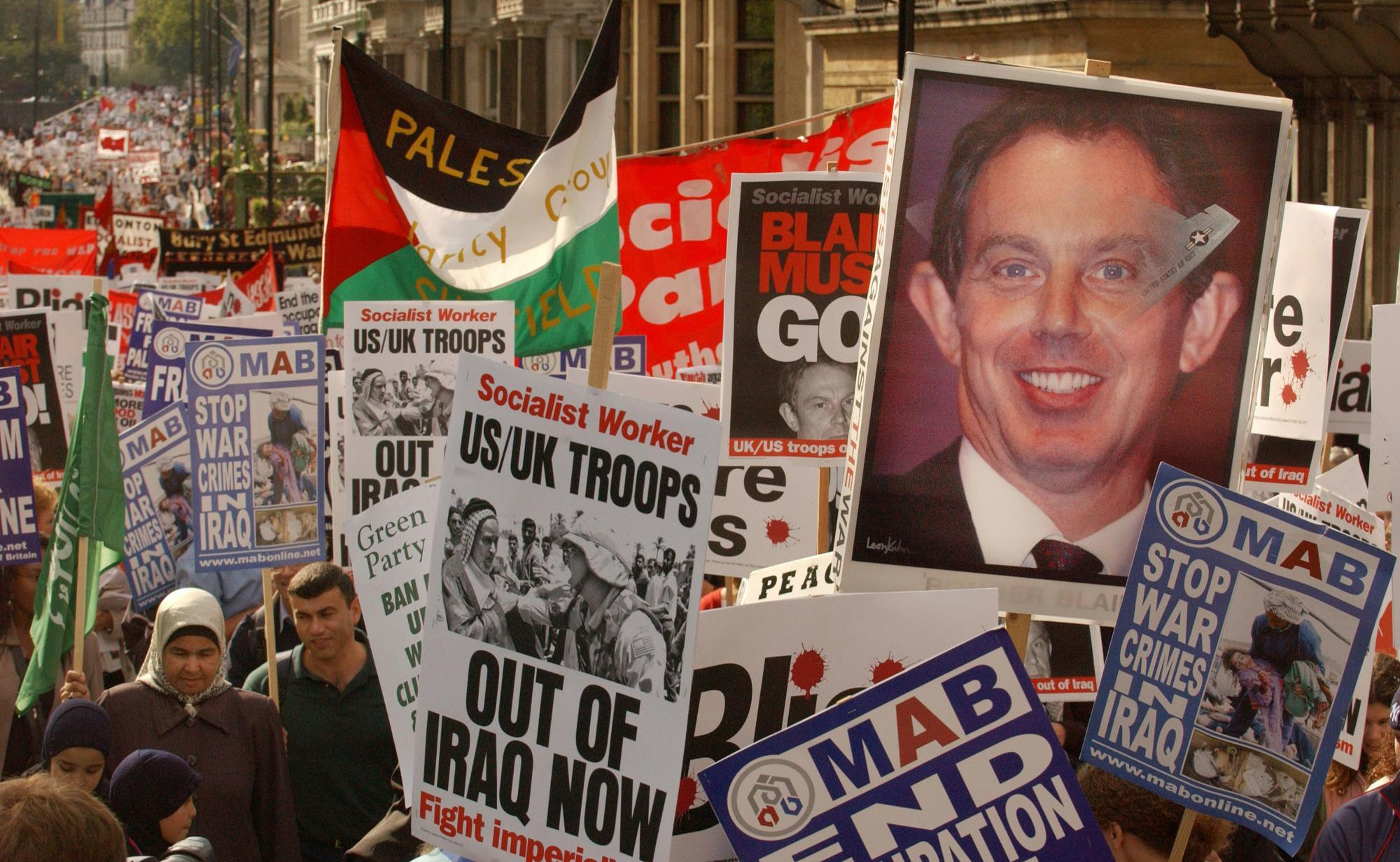 Anti war protests from 2003