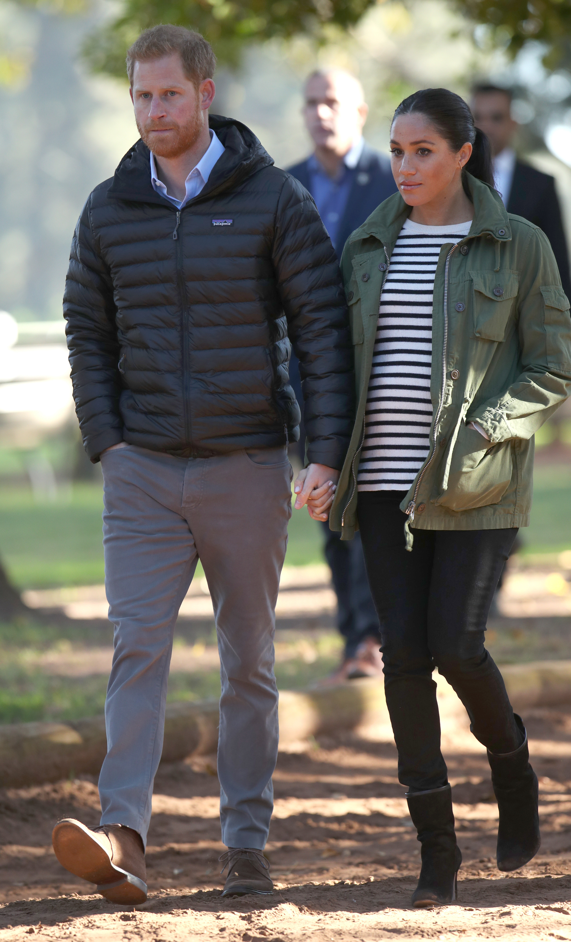 The Duke and Duchess of Sussex arrive at the Moroccan Royal Federation of Equestrian Sports in Rabat on the third day of their tour of Morocco