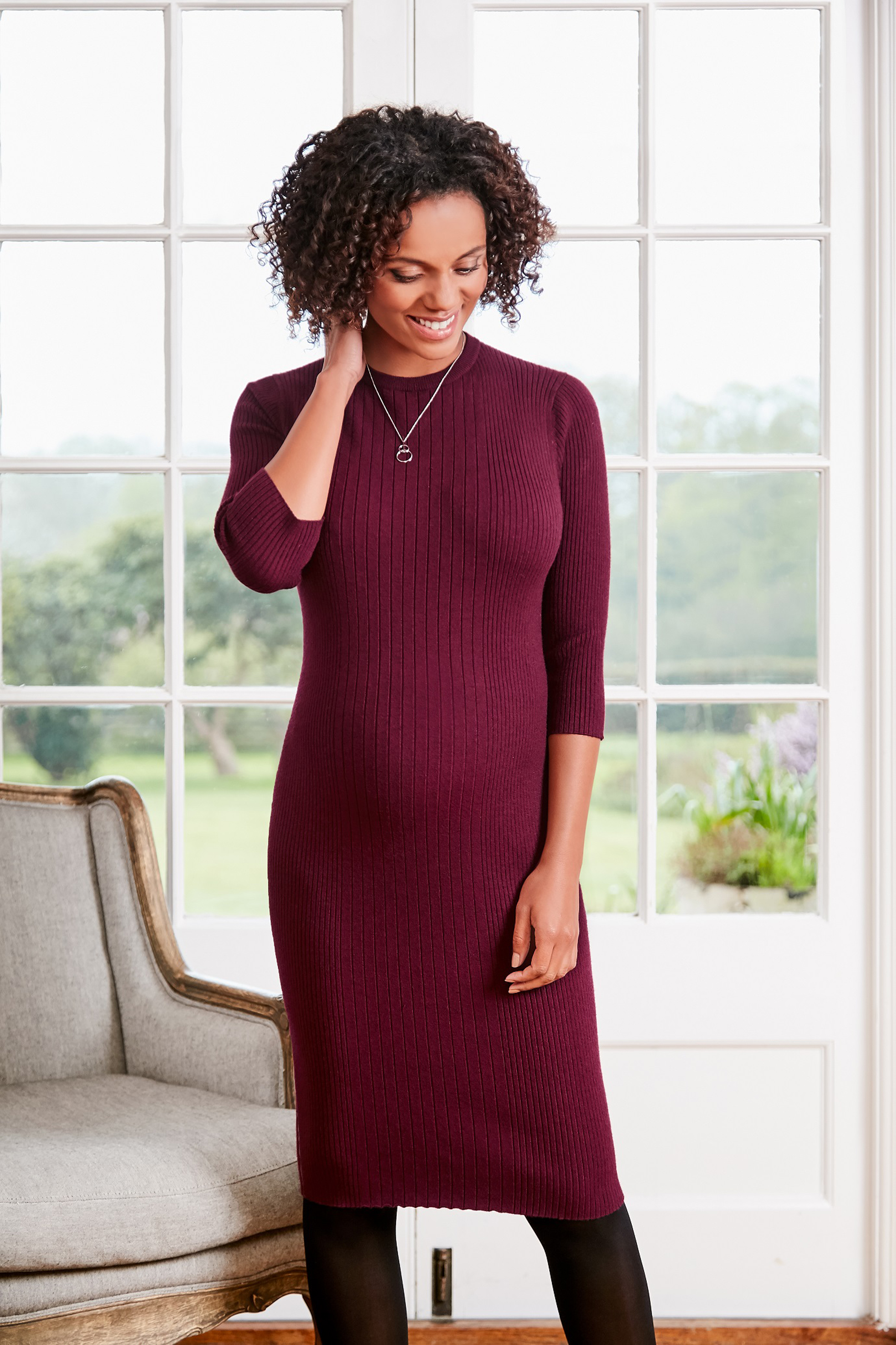 JoJo Maman Bebe Knitted Maternity Tube Dress