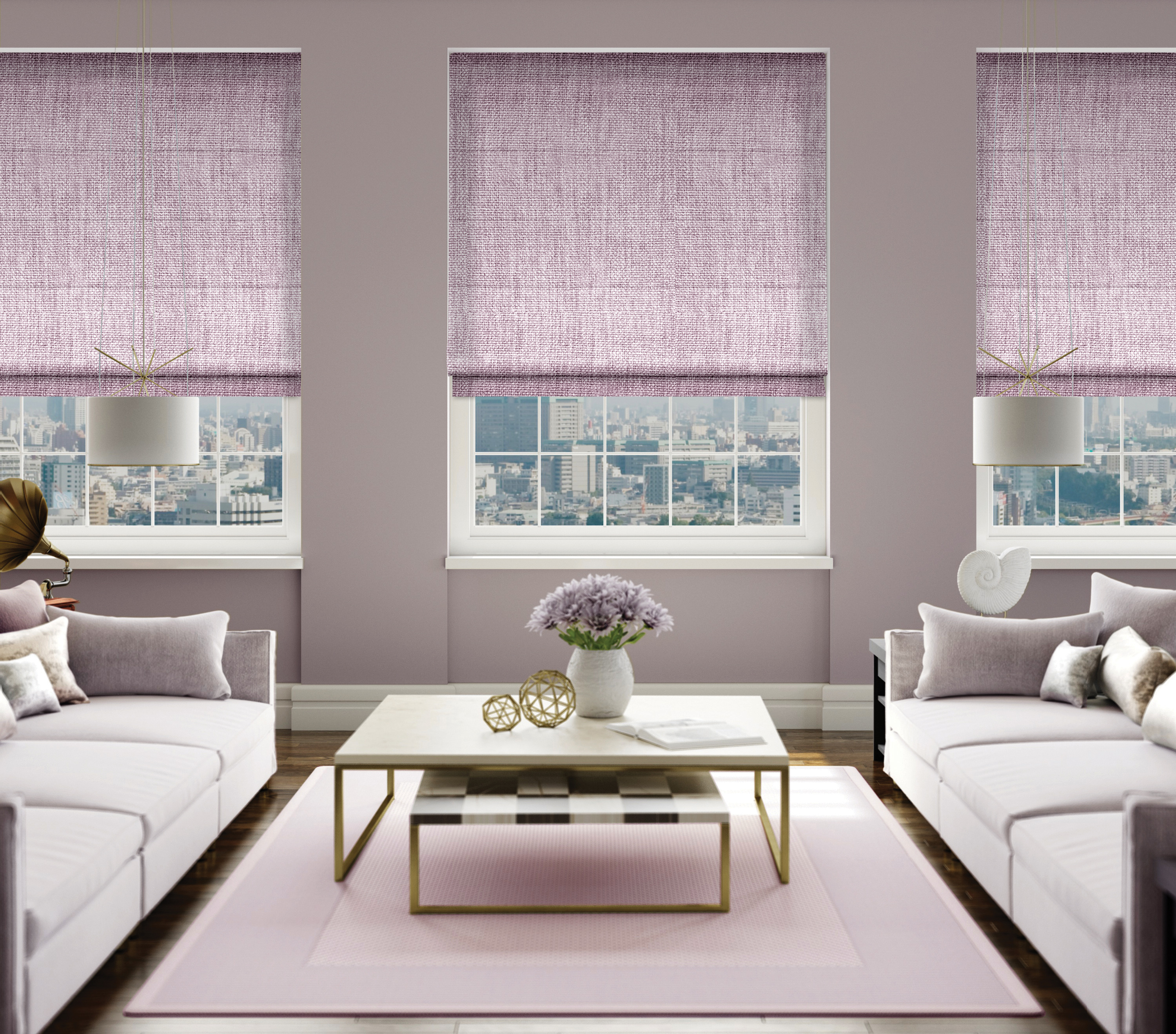Pale lilac and cream creates an inviting calm space for those born under the Cancer star sign. Eternity Linen Lilac Roman Blinds, from £, Blinds2Go (Blinds2Go/PA)