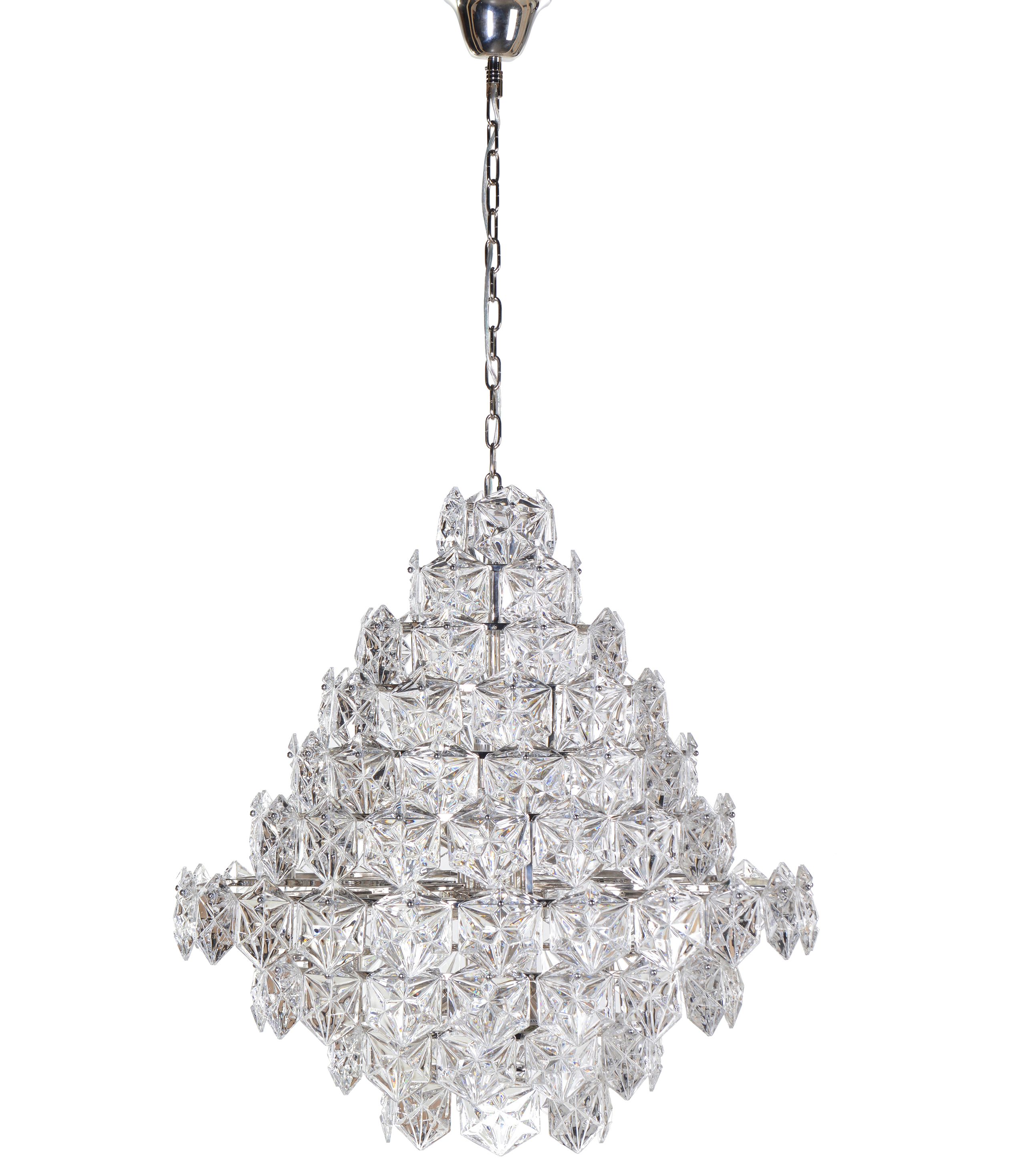 Multi-Tiered Glass Chandelier, £865, Out There Interiors (Out There Interiors/PA)