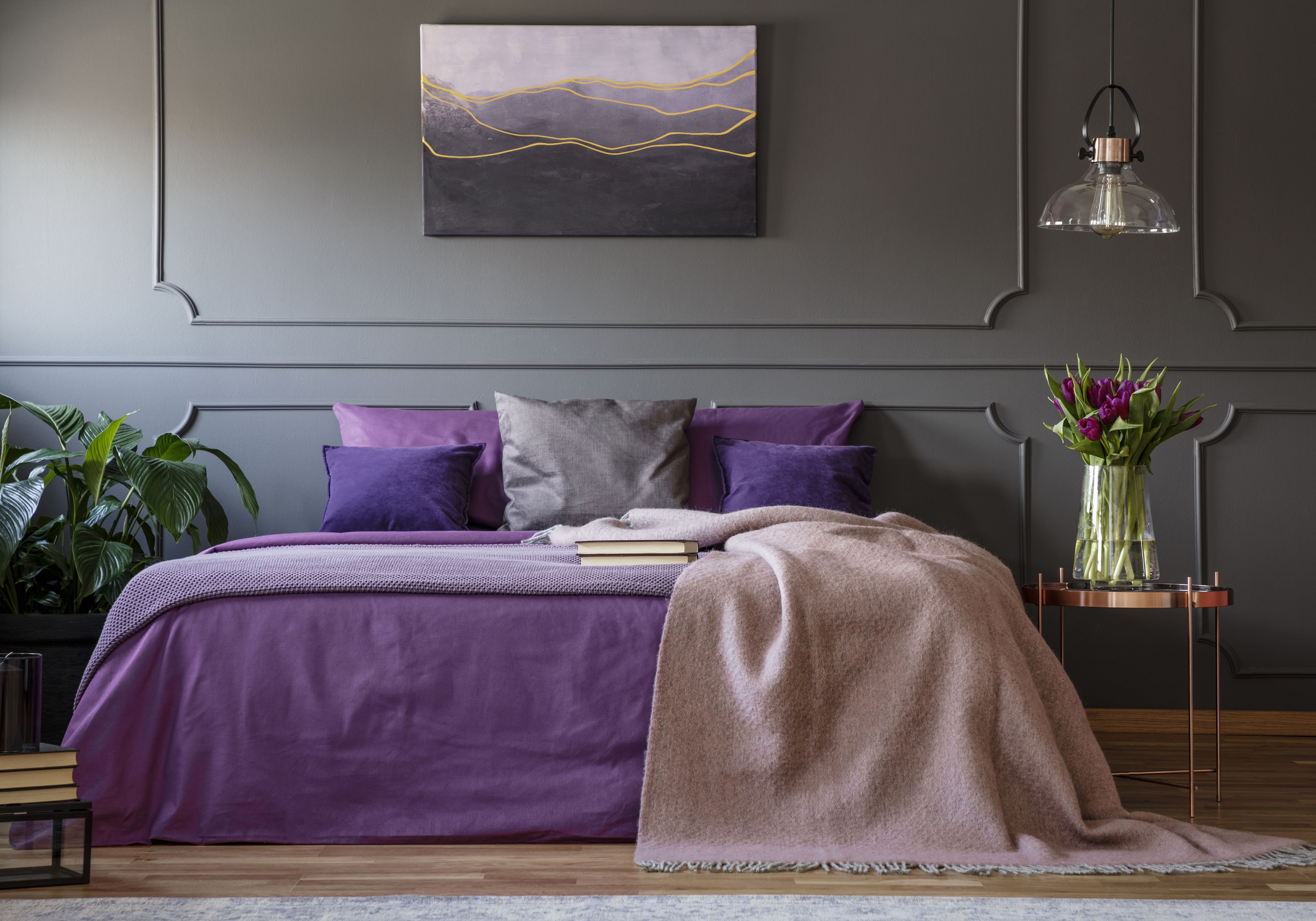 Deep purple - a keynote colour for a Sagittarian home (ScS/PA)