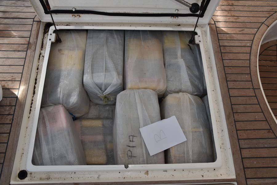 The drugs were hidden inside the yacht (National Crime Agency/PA).