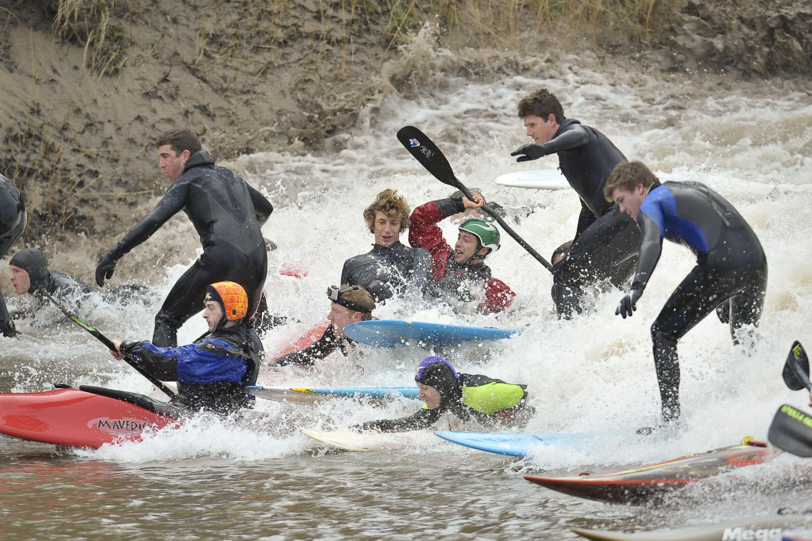 Confusion amid the Severn bore
