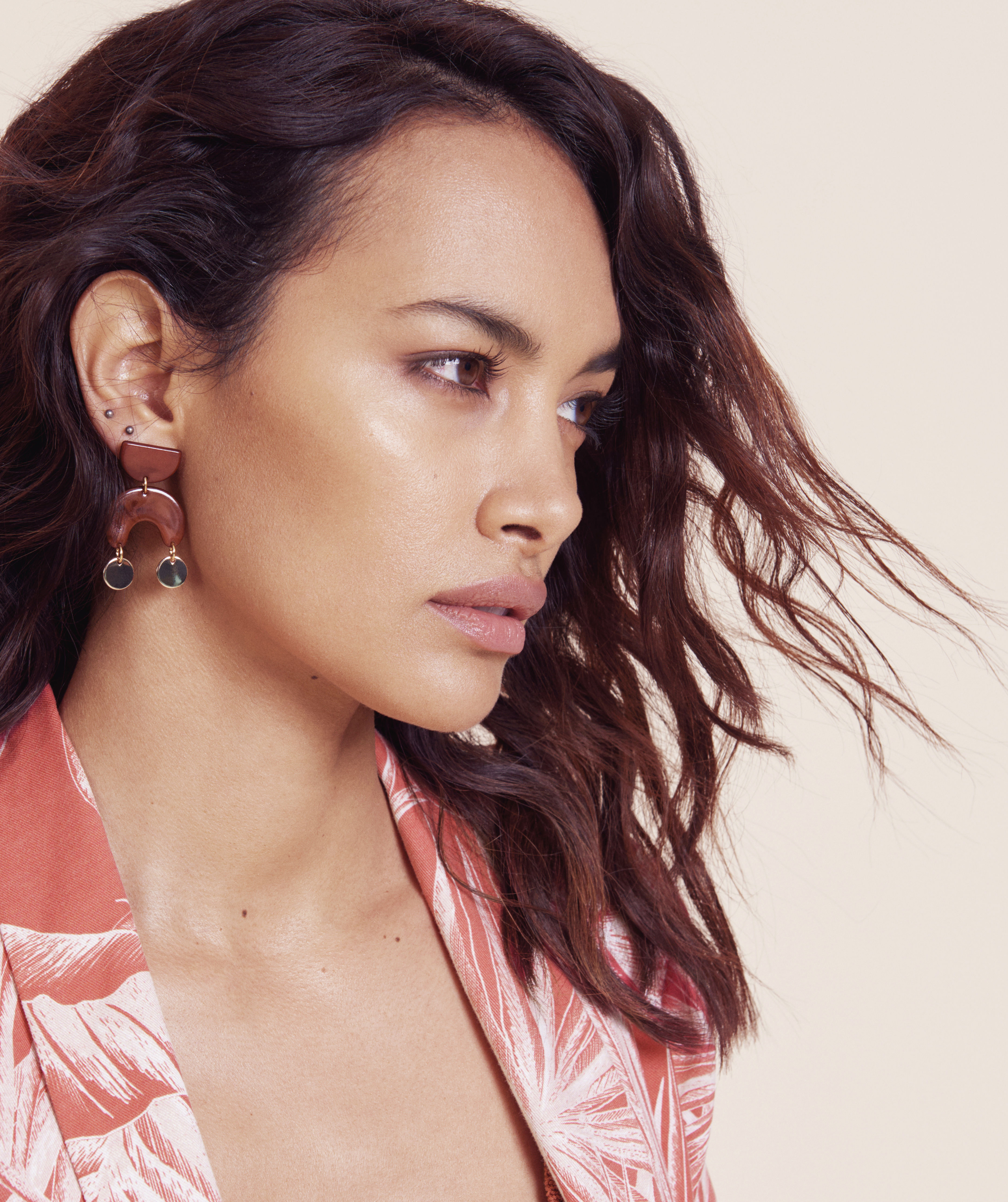 Monsoon Mona Mini Tort Gold Circle Earrings