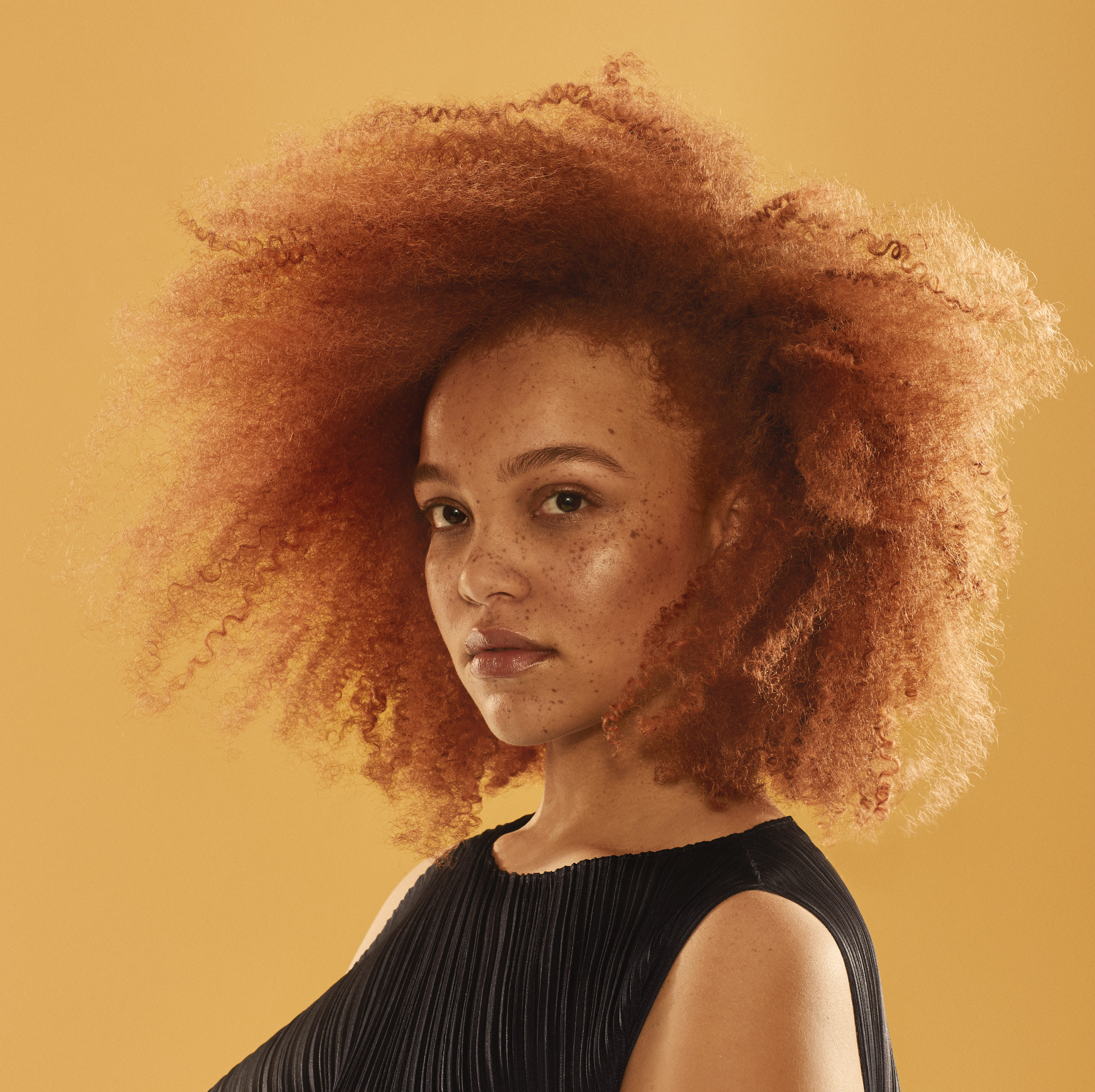 model with haze glazing hair colour technique