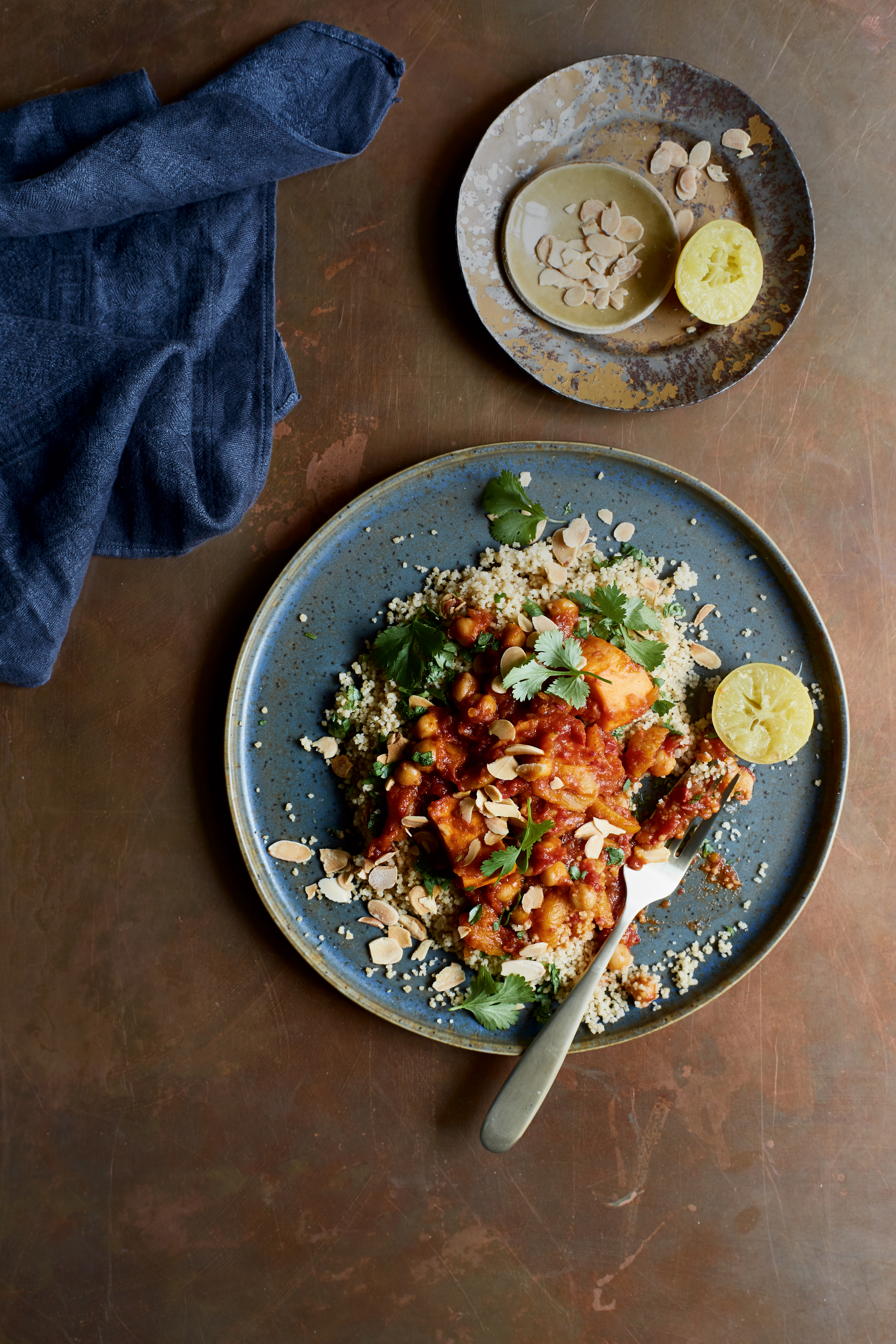 Sweet potato tagine from BISH BASH BOSH! by Henry Firth and Ian Theasby (Lizzie Mayson/PA)