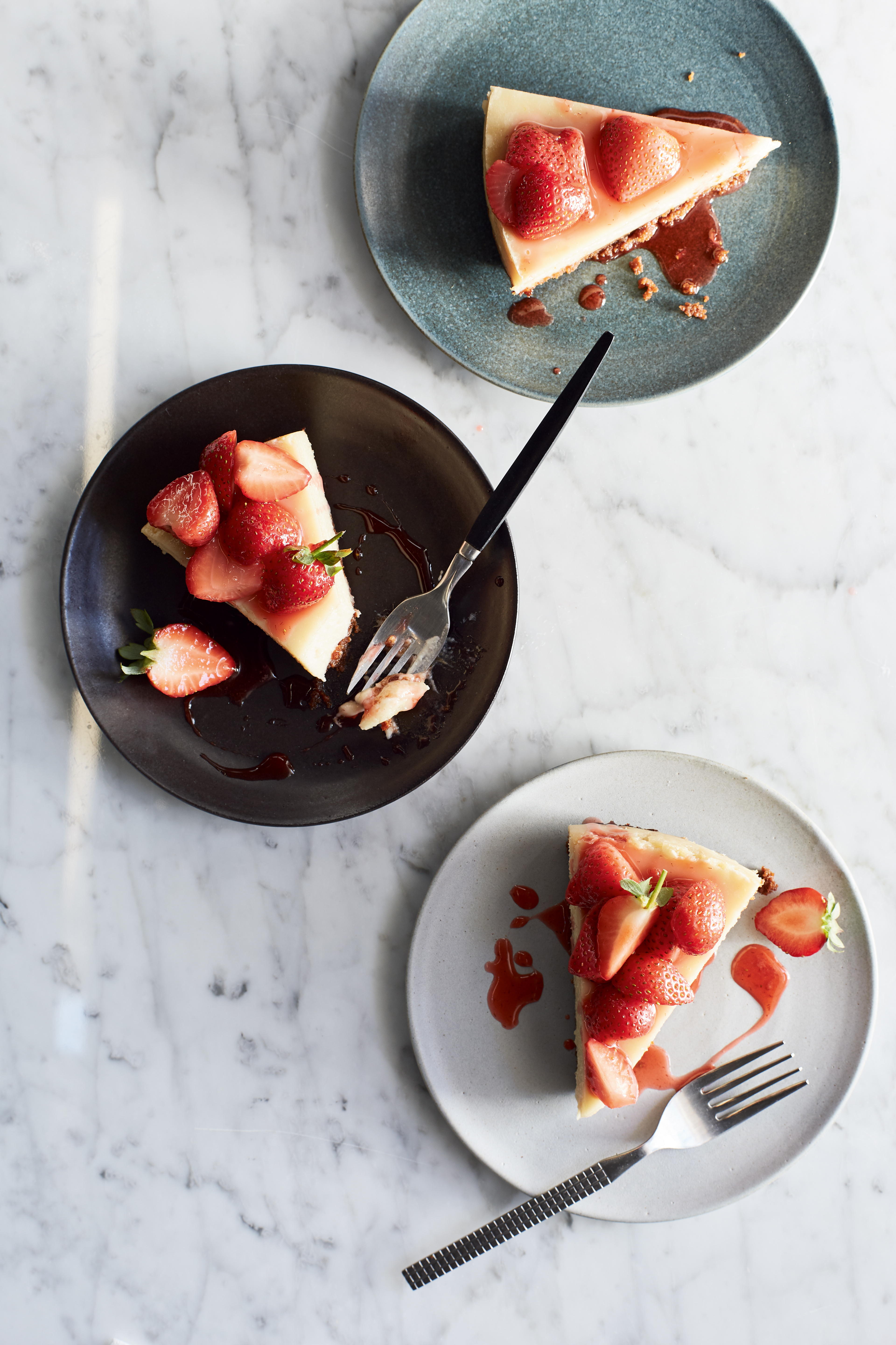 New York cheesecake from BISH BASH BOSH! by Henry Firth and Ian Theasby (Lizzie Mayson/PA)