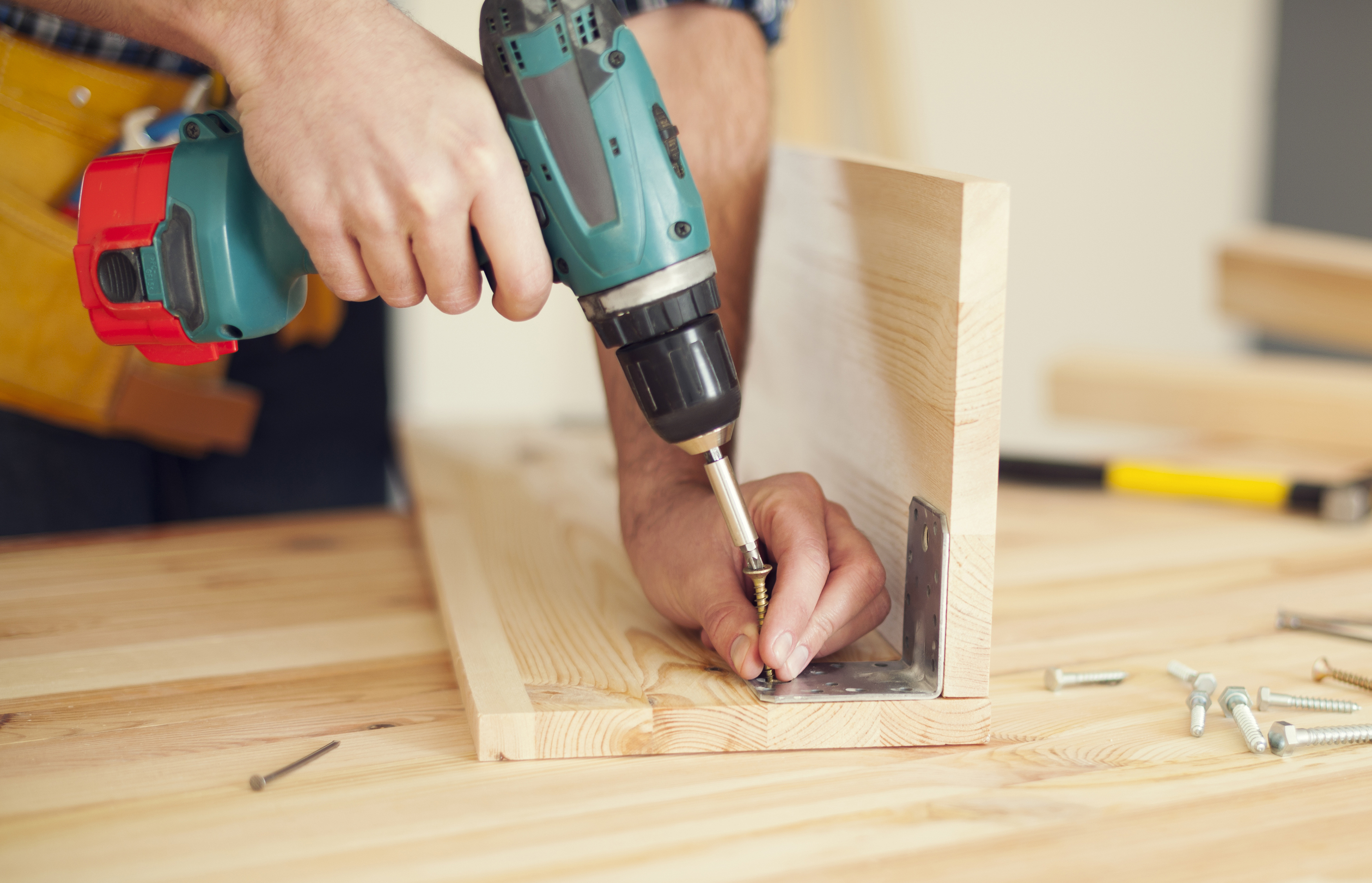 A handheld drill