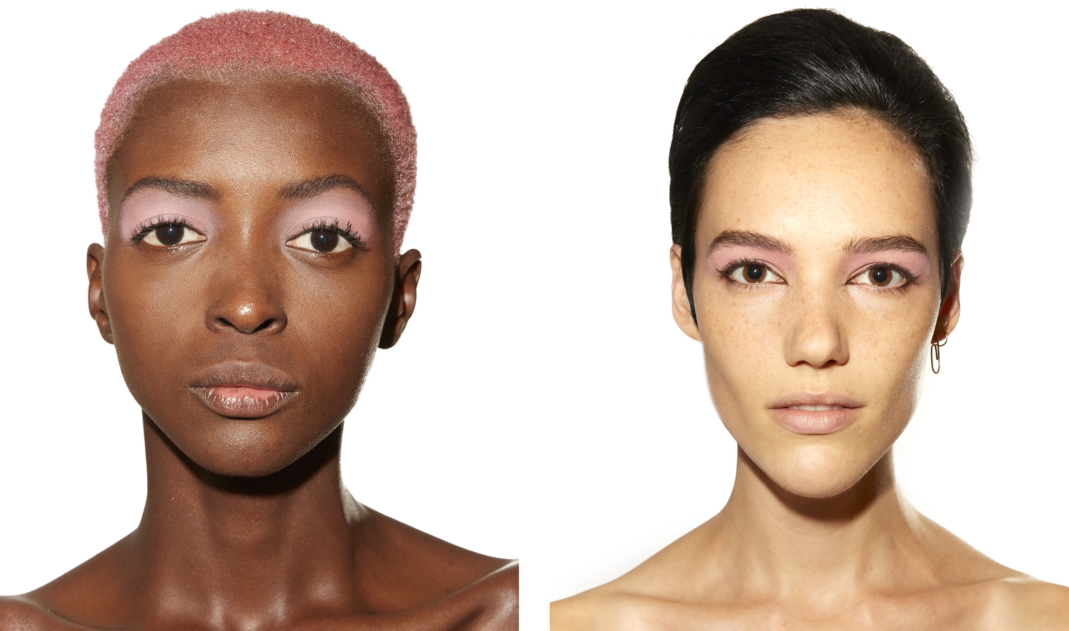 models backstage at Marc Jacobs SS19 with hair by Redken