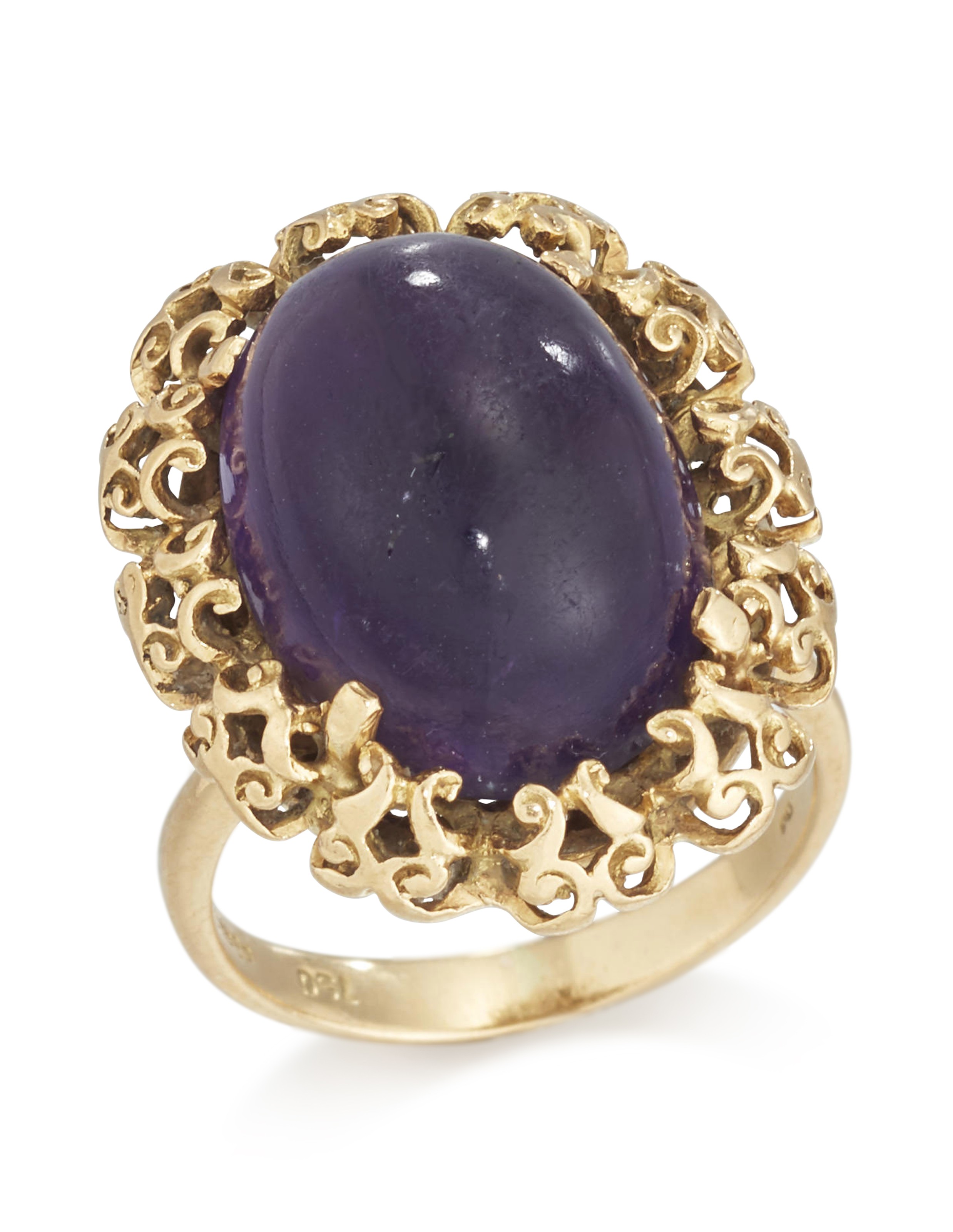 Margaret Thatcher's 18-carat gold and amethyst ring 