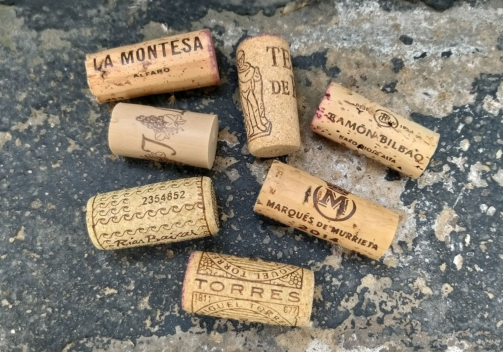 Selection of Spanish corks