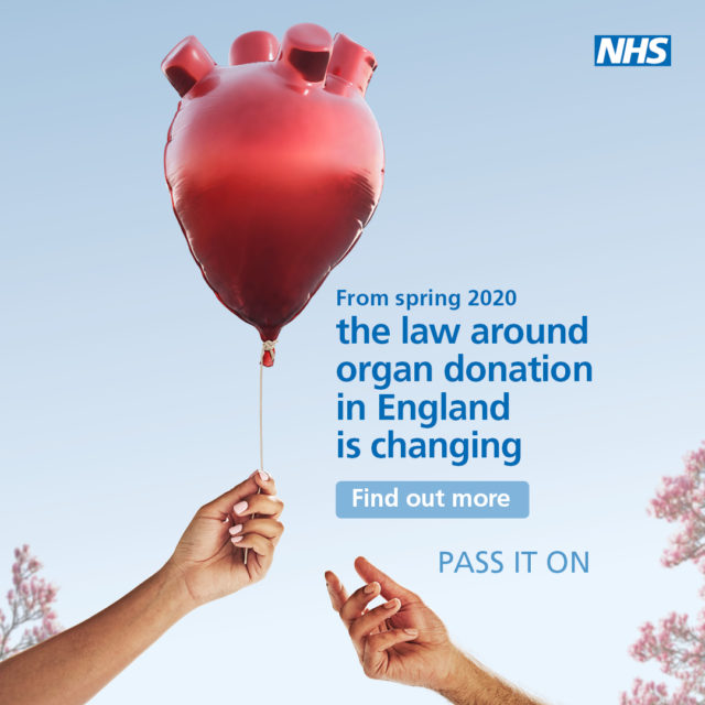 The new campaign encourages adults to pass on their organs (NHS Blood and Transplant/ PA)
