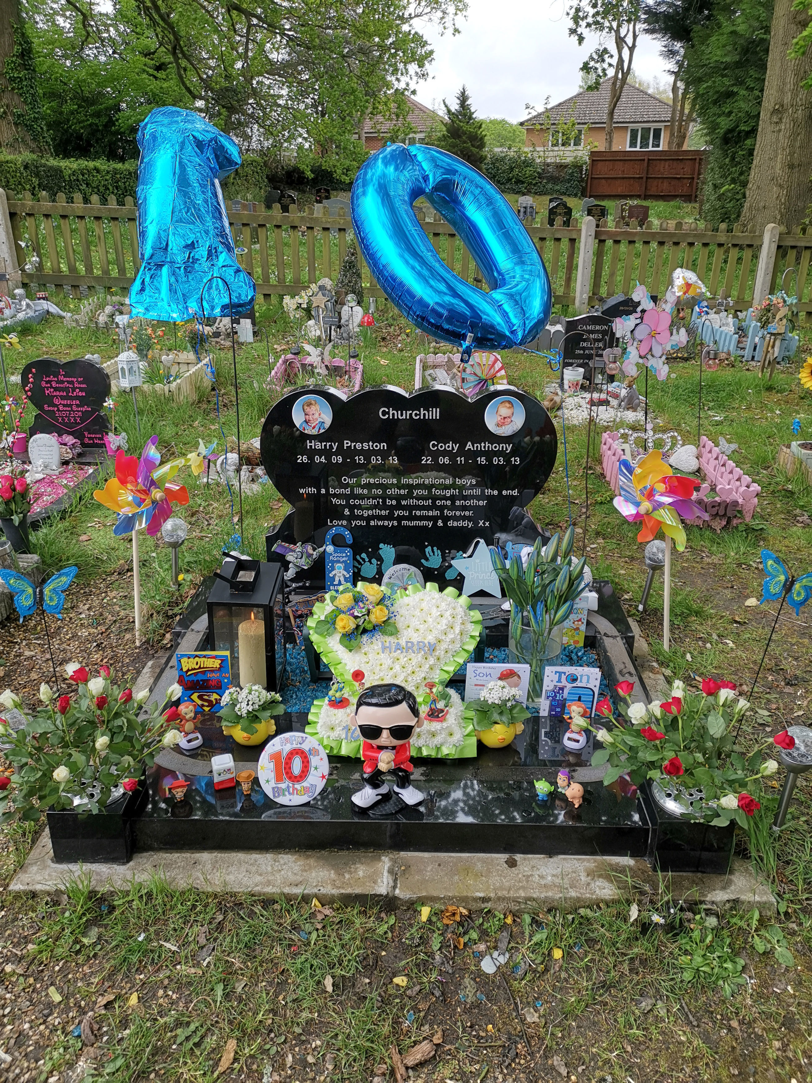 The repaired grave