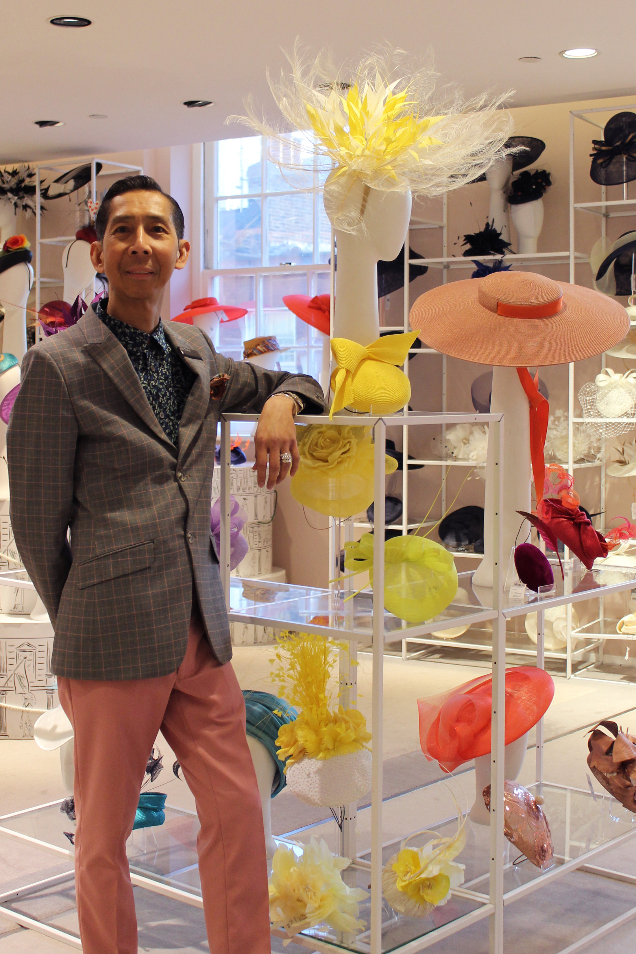 Mr Tony, hat expert at Fenwick Bond Street