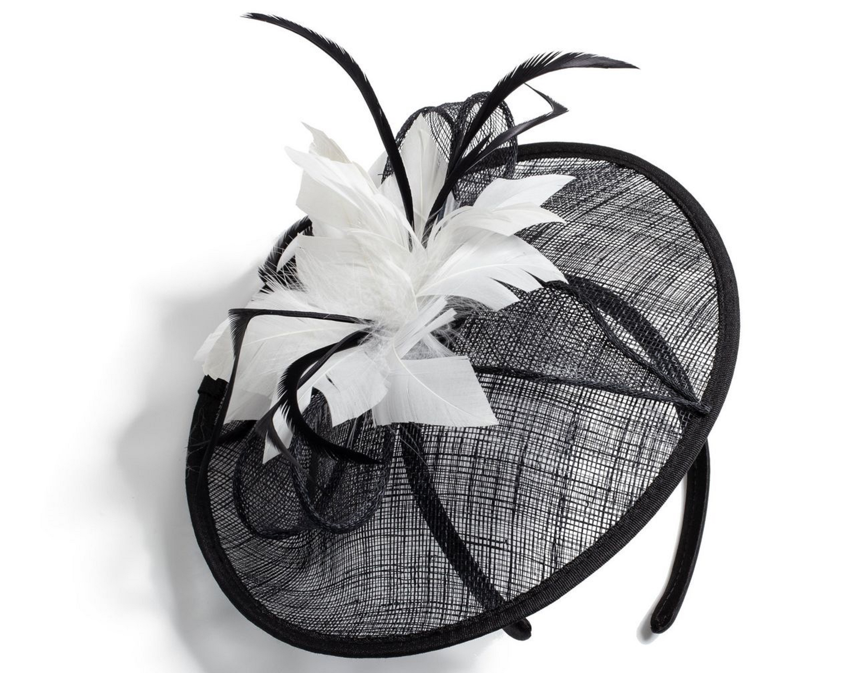 Wallis Black Disc Flower Fascinator