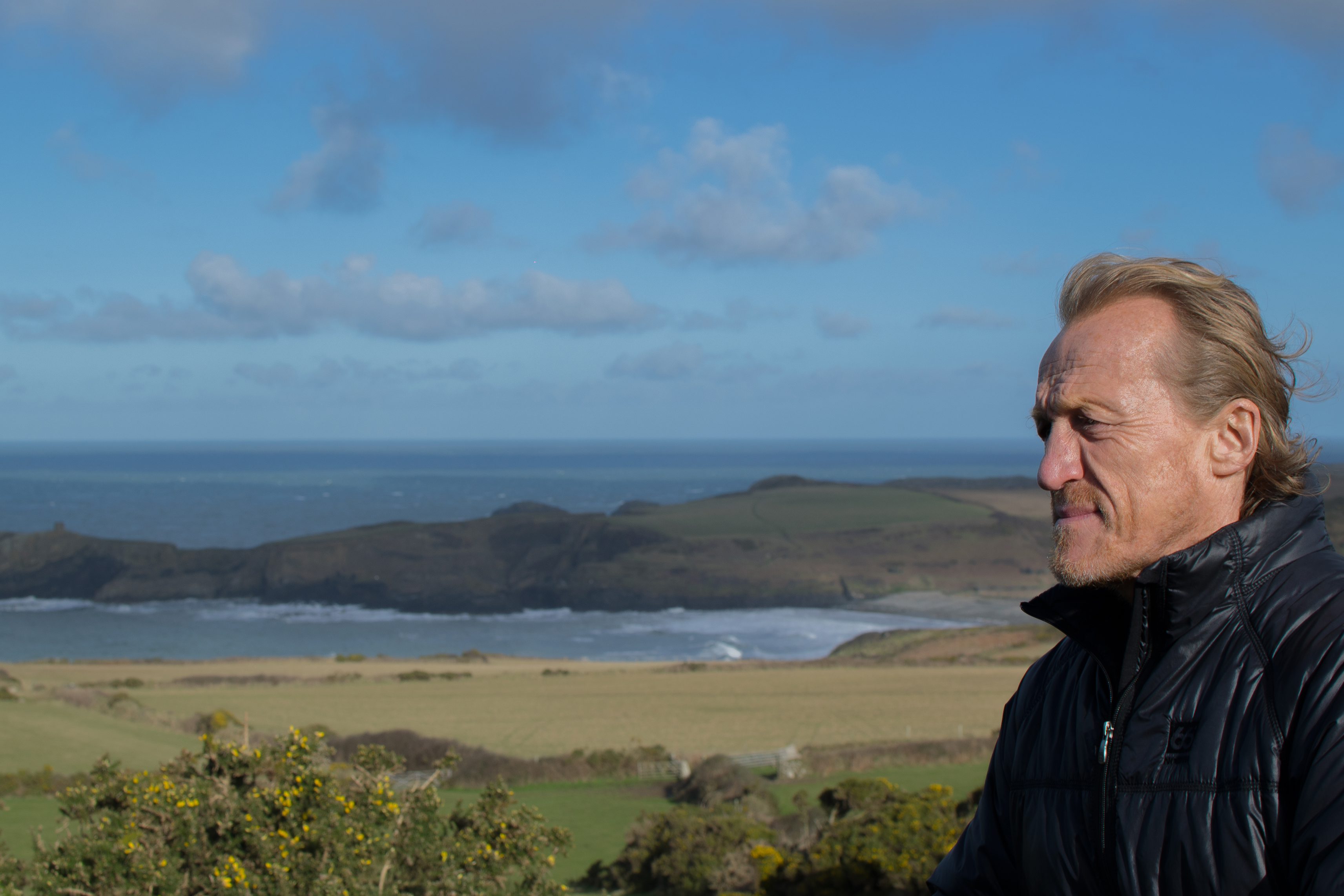 Jerome Flynn in the countryside in Northern Ireland near where Game of Thrones was filmed. (PA)