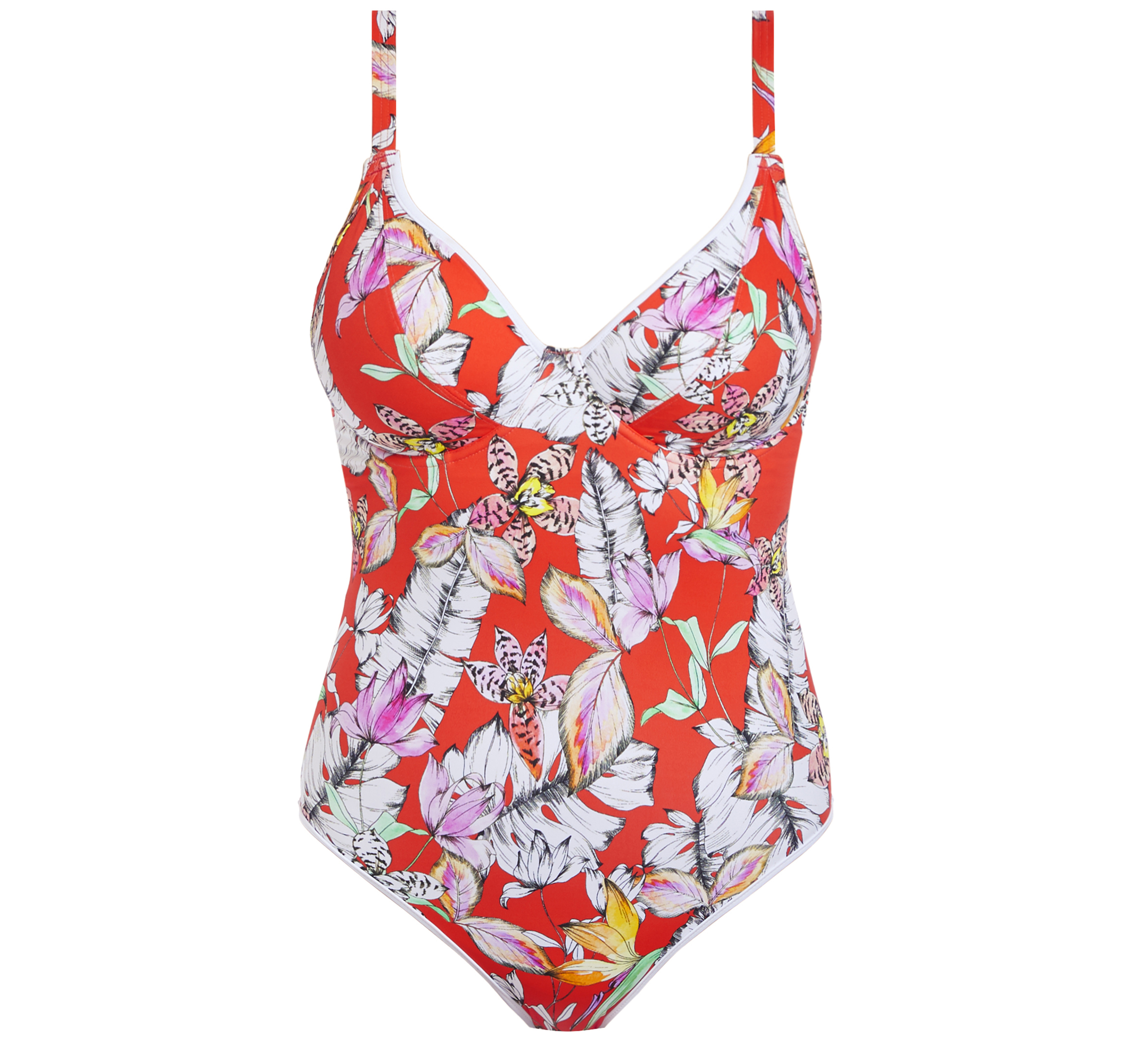 Freya Wild Flower Flame Plunge Swimsuit