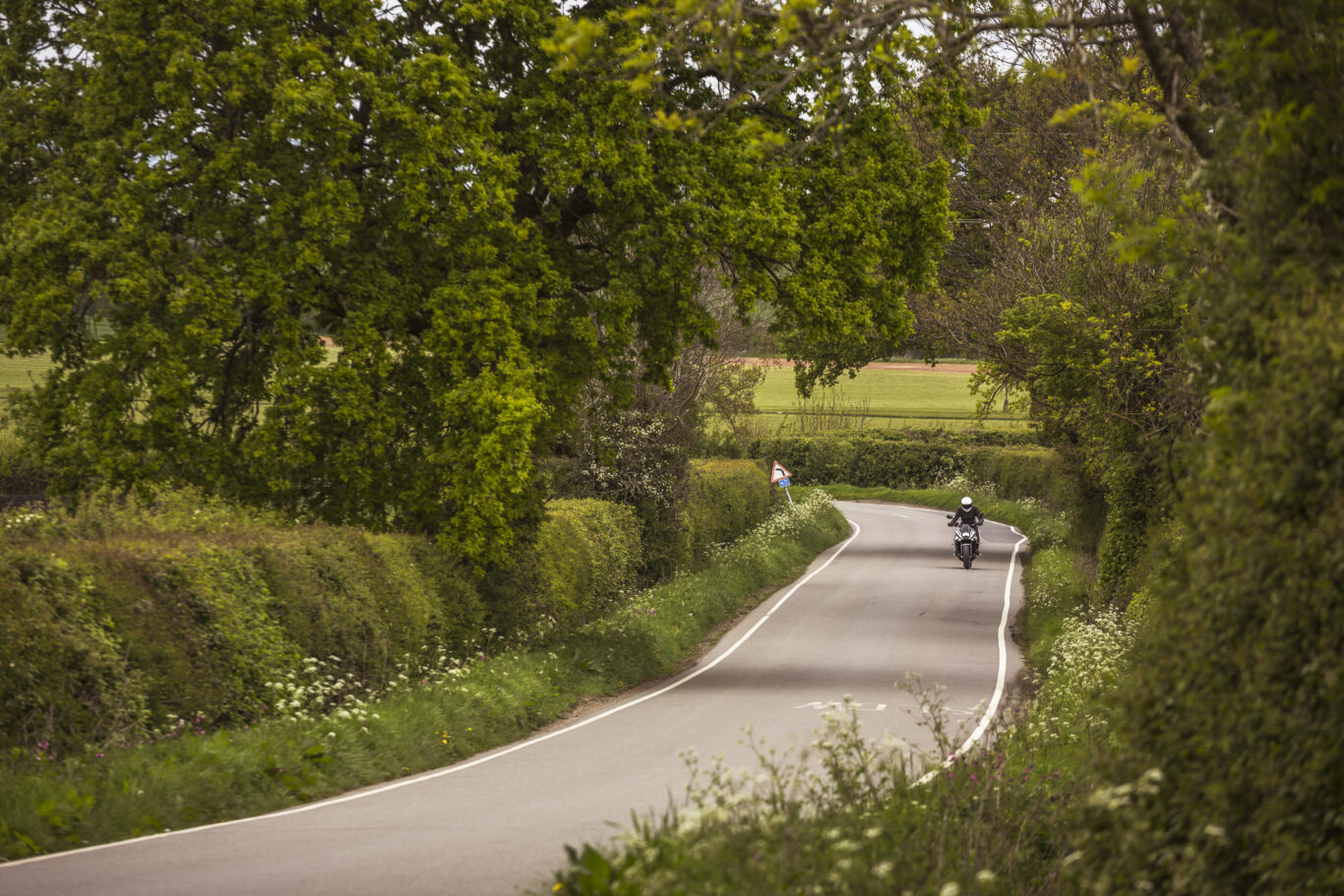 The Katana feels at home on the UK's country roads