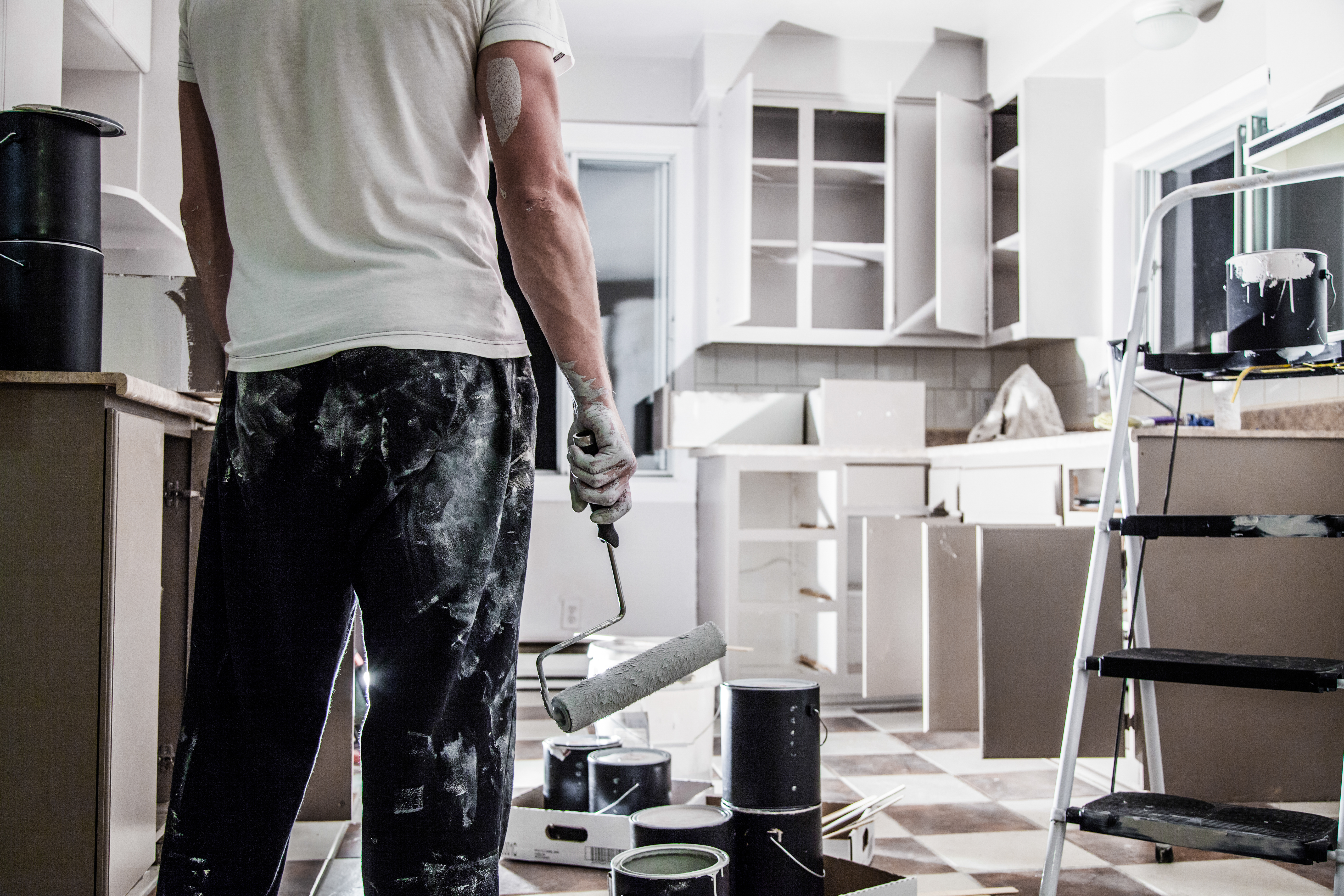 Man painting
