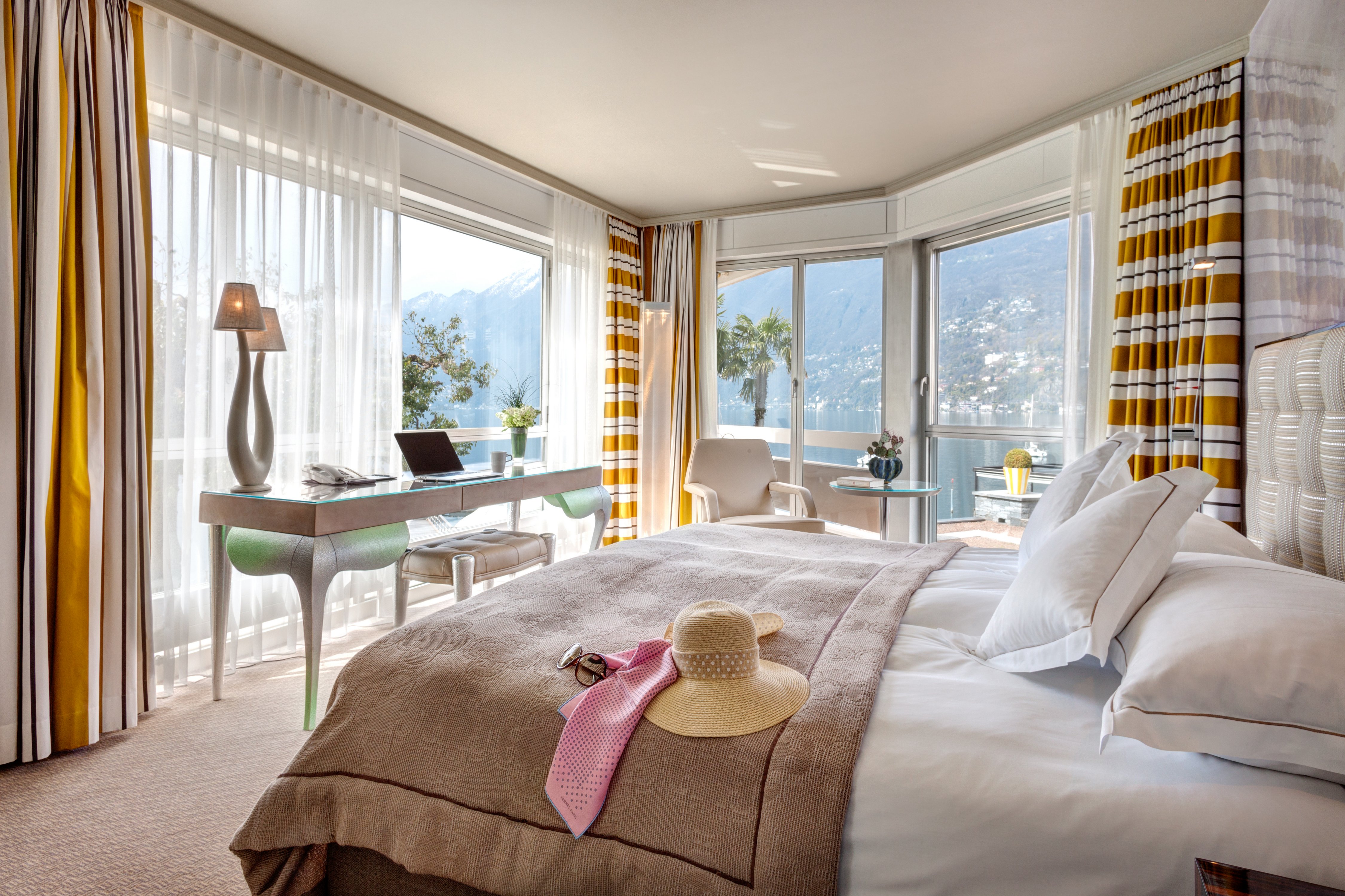 A room at Hotel Eden Roc, Lake Maggiore. (Credit: Hotel Eden Roc)