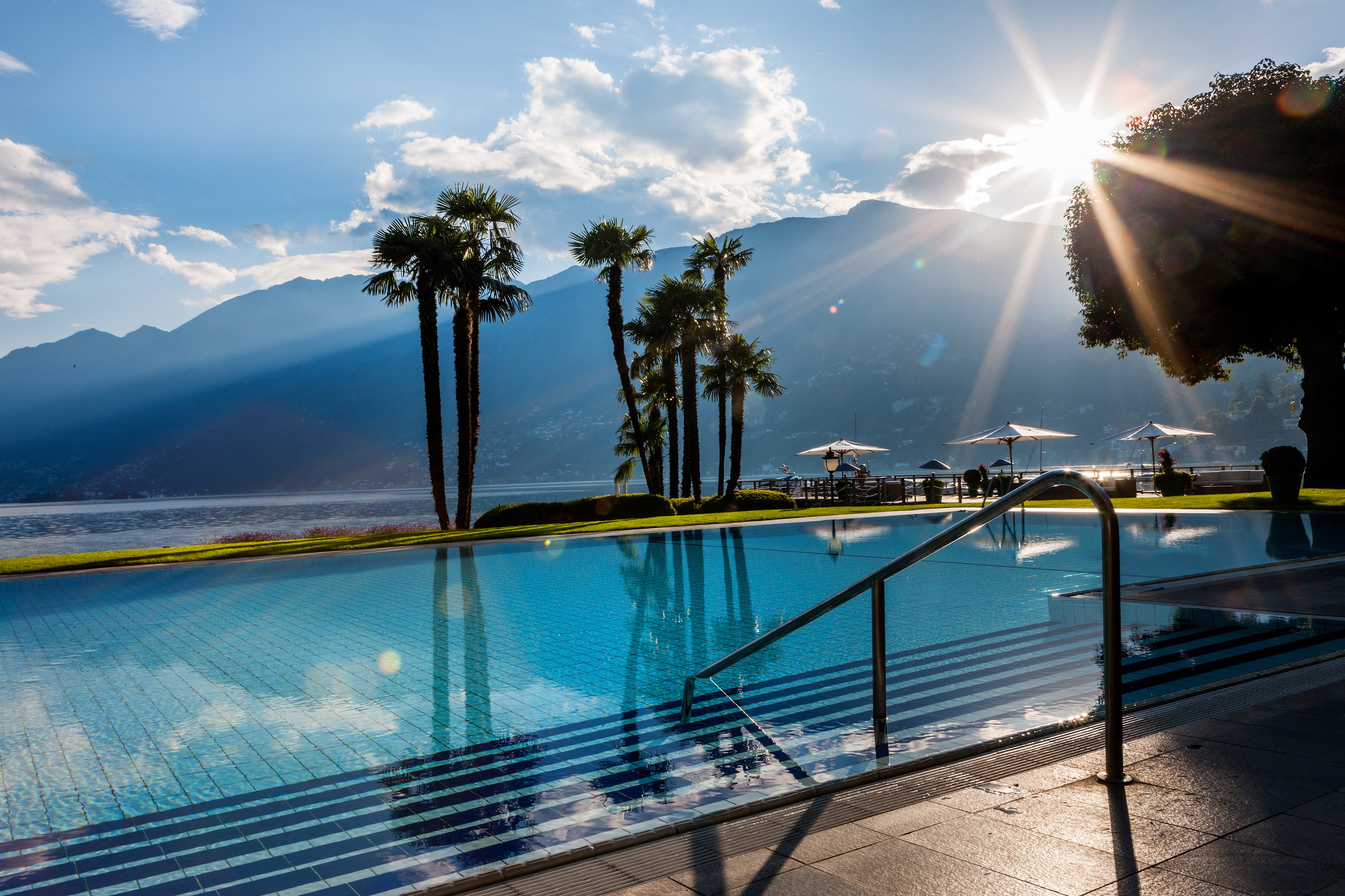 One of the pools at Hotel Eden Roc, Lake Maggiore. (Credit Hotel Eden Roc)