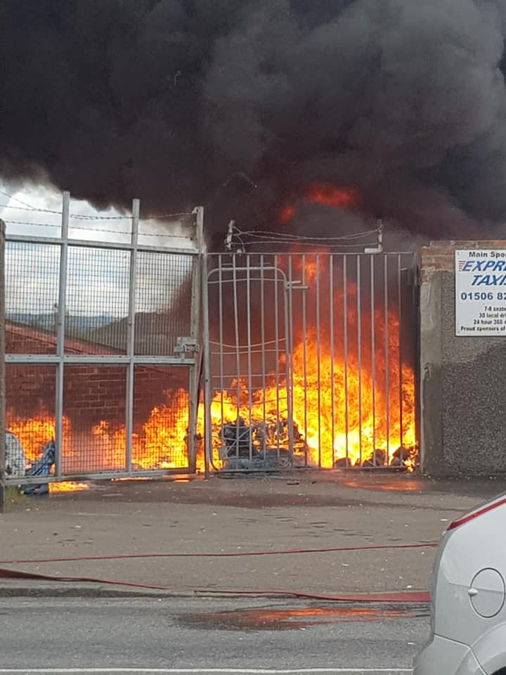 Fire at Bo'ness
