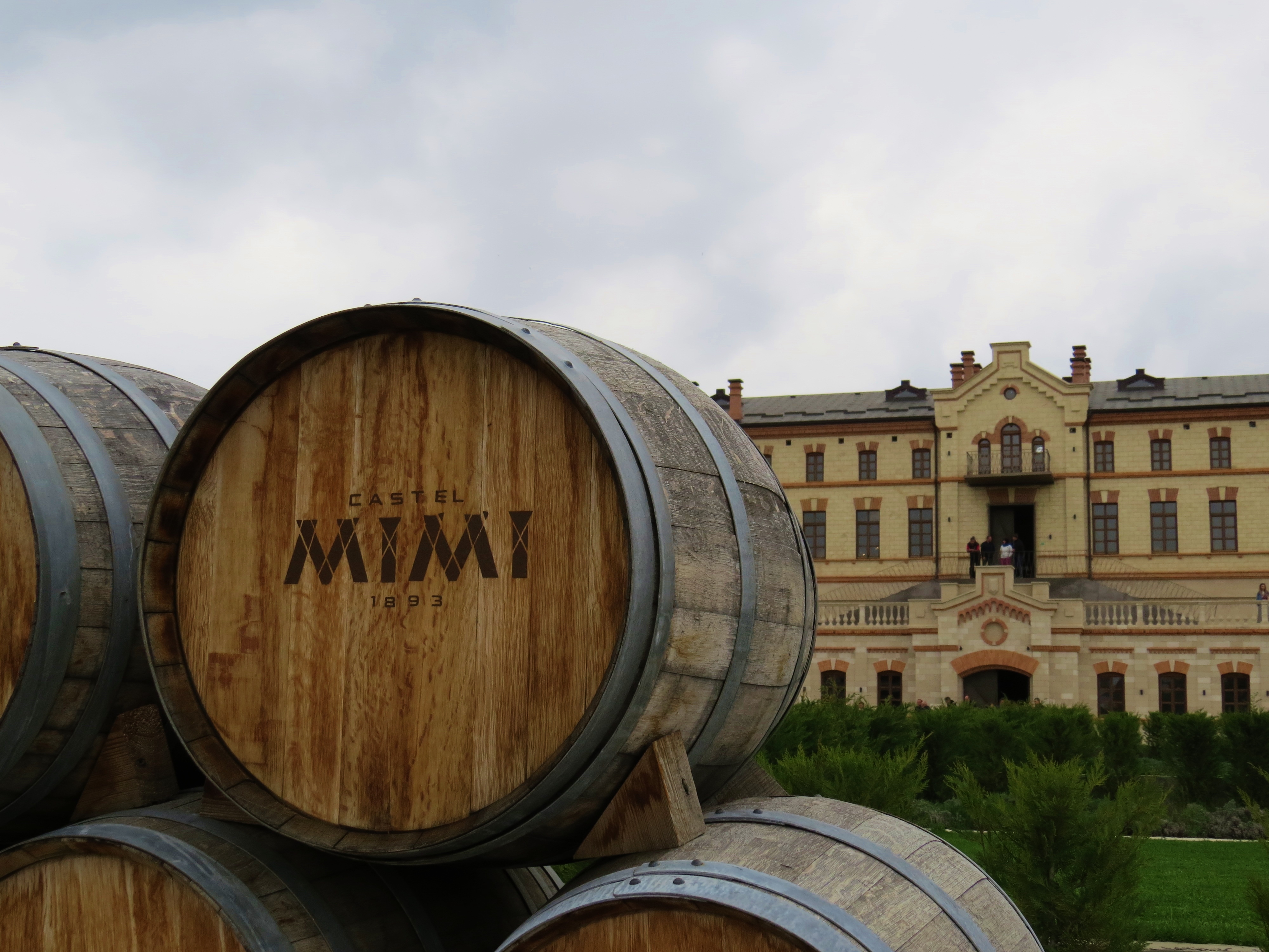 Wine barrels at Castle Mimi, Moldova