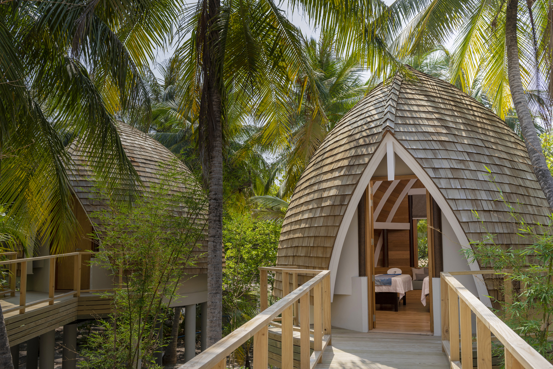 Couples treatment room, Nika Spa, Faarufushi, Maldives (Universal Resorts/PA)
