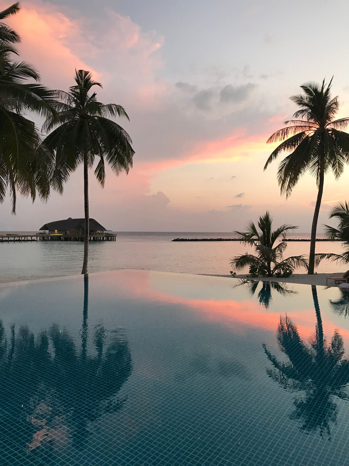 Main pool at sunset (SWH/PA)