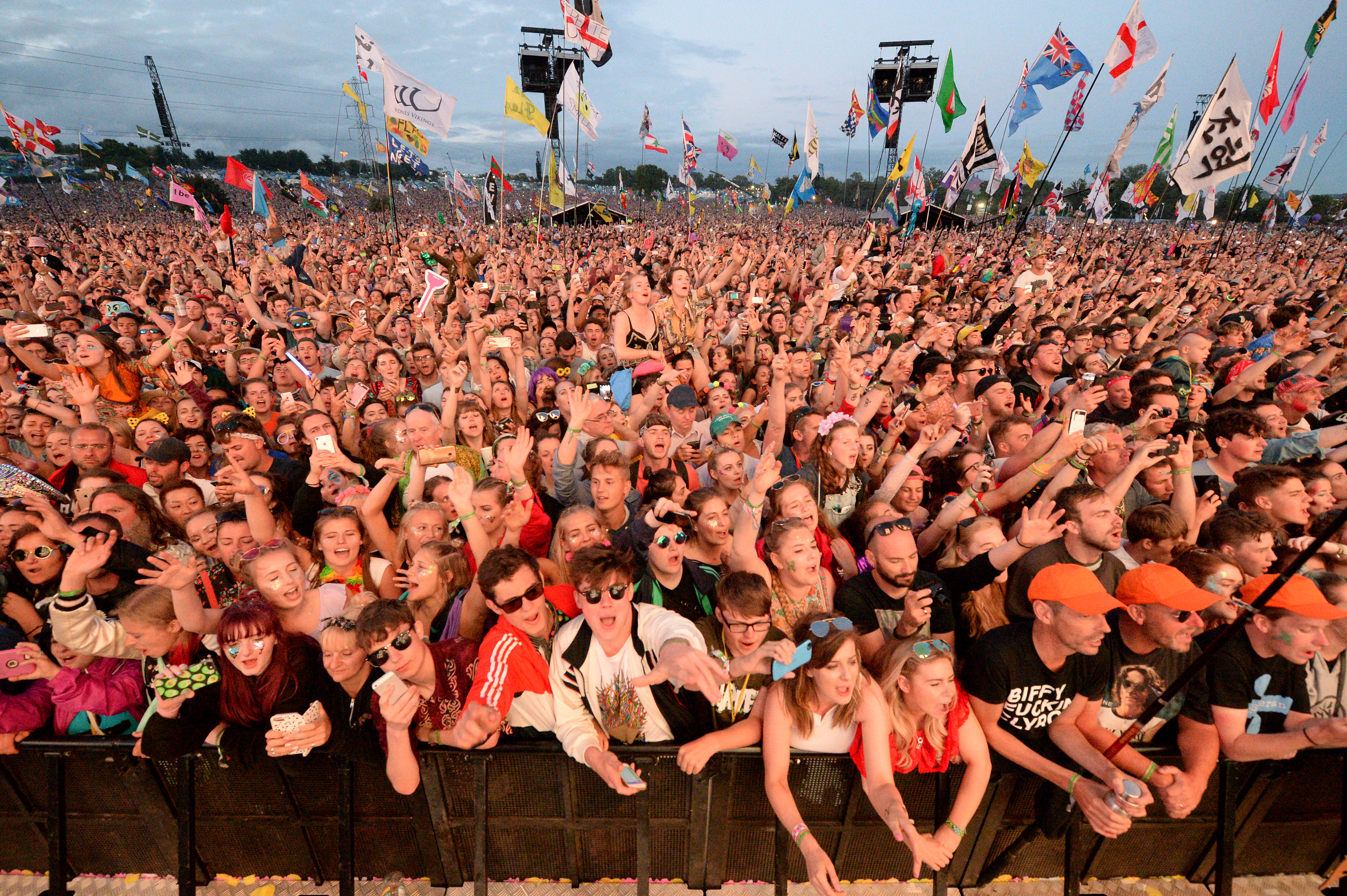 Crowds at Glastonbury