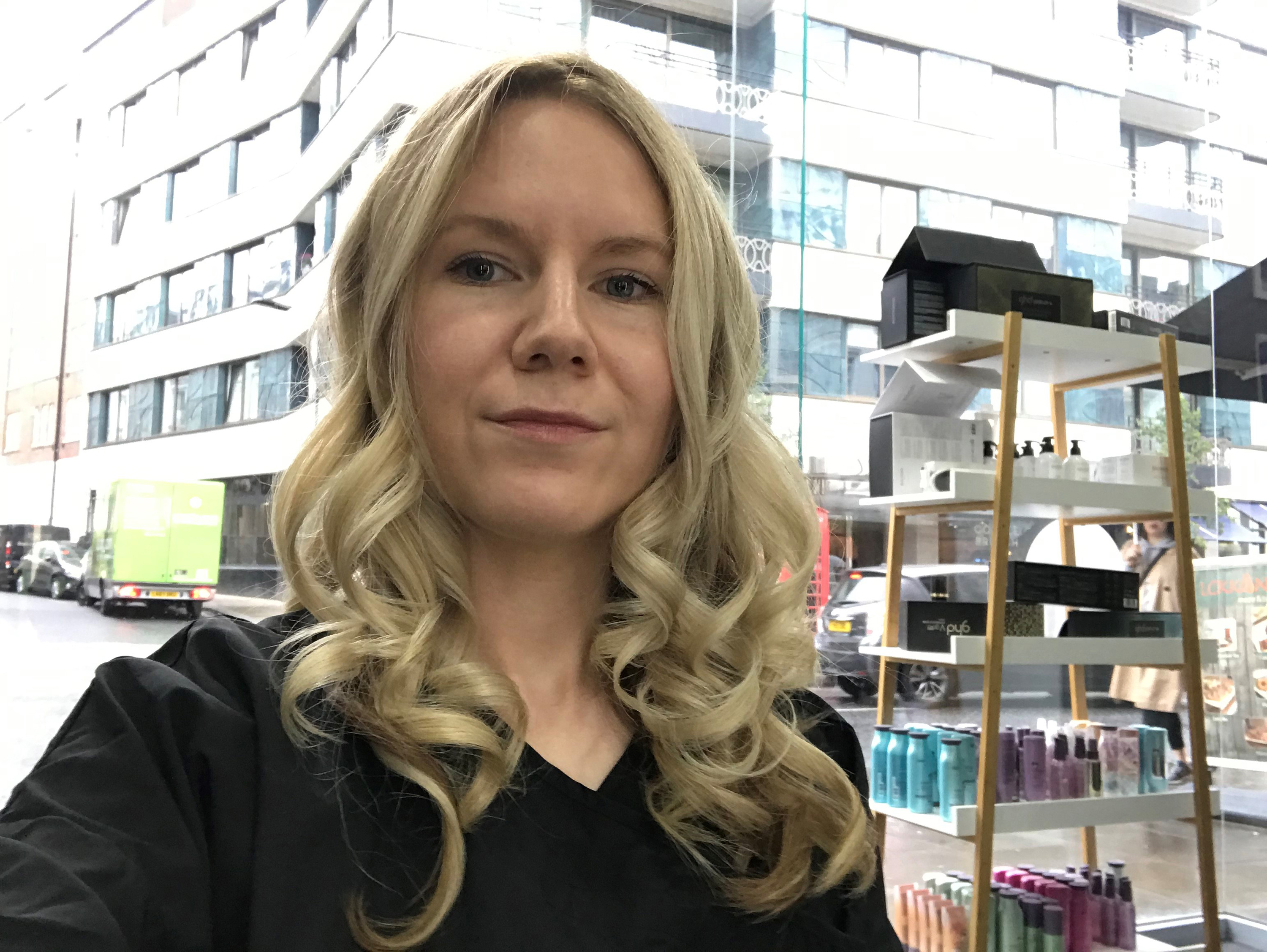 Liz Connor after using the GHD Oracle