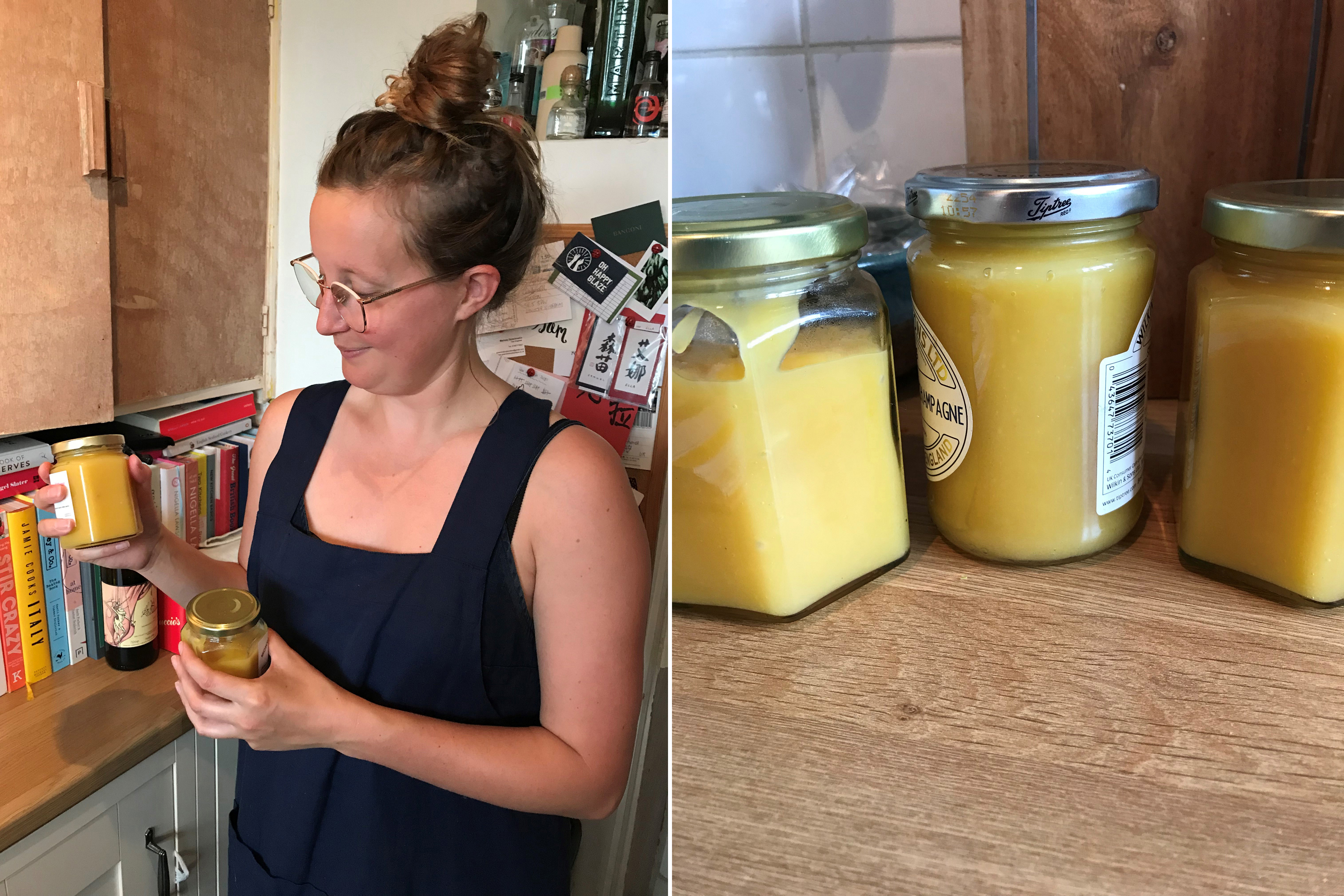 Ella with her lemon and honey curd (Ella Walker/PA)
