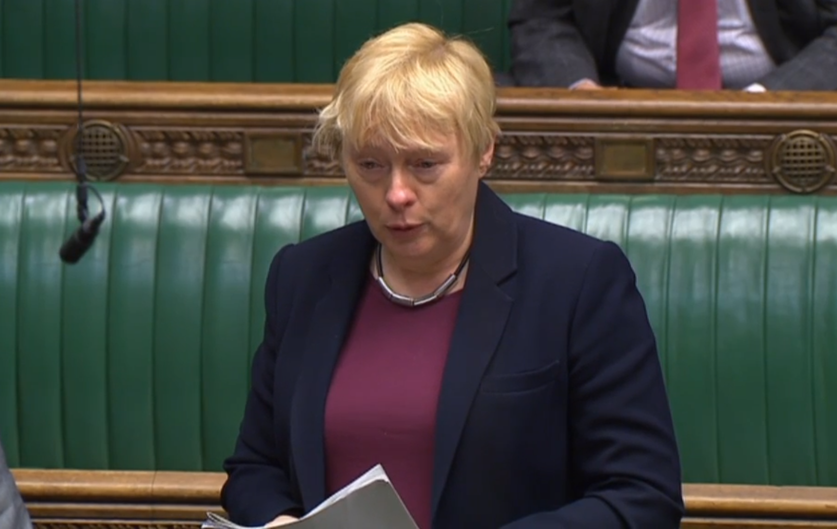 Labour MP Angela Eagle addresses the Commons