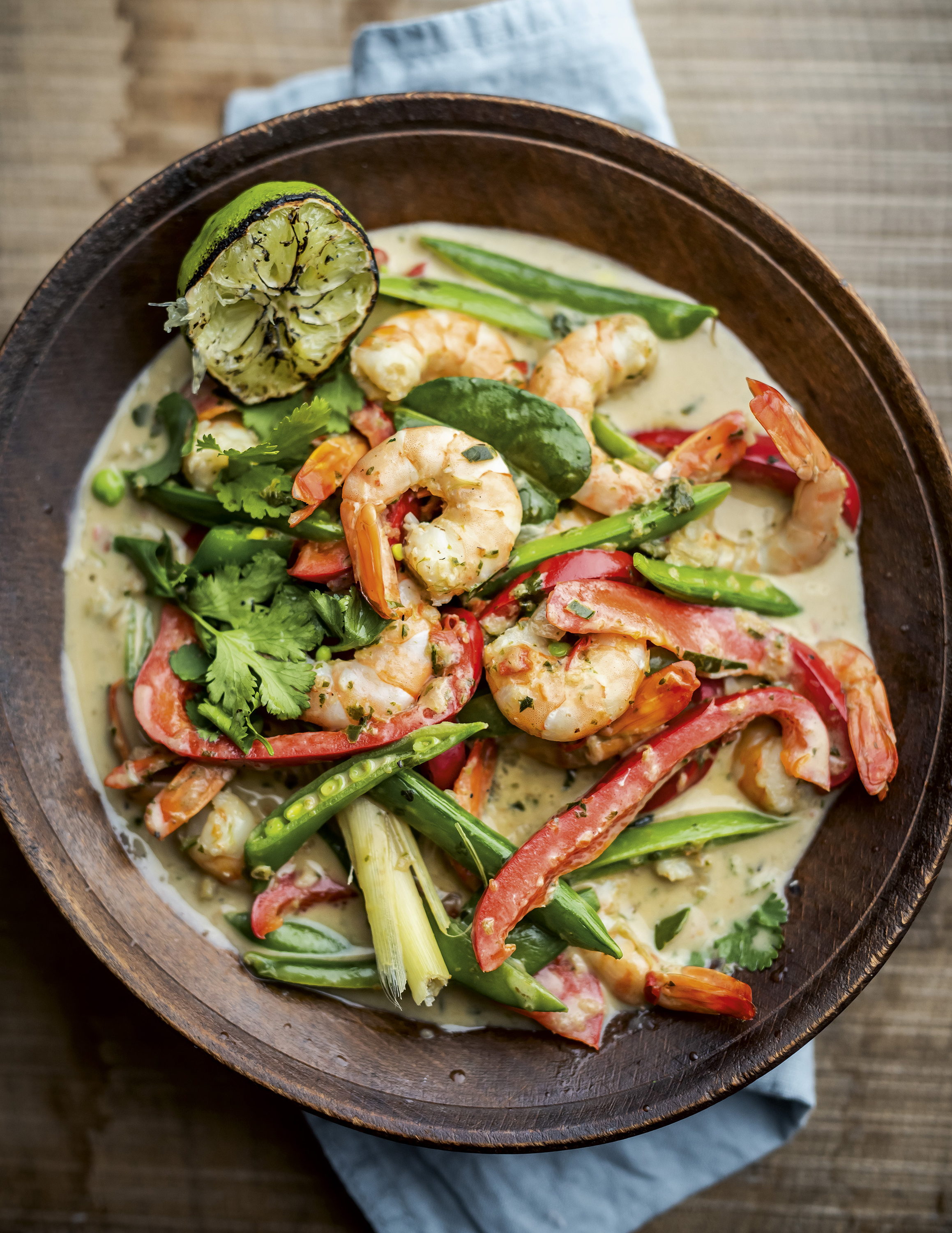 Thai prawn curry from The 7-Day Basket by Ian Haste (Al Richardson/Headline Home/PA)