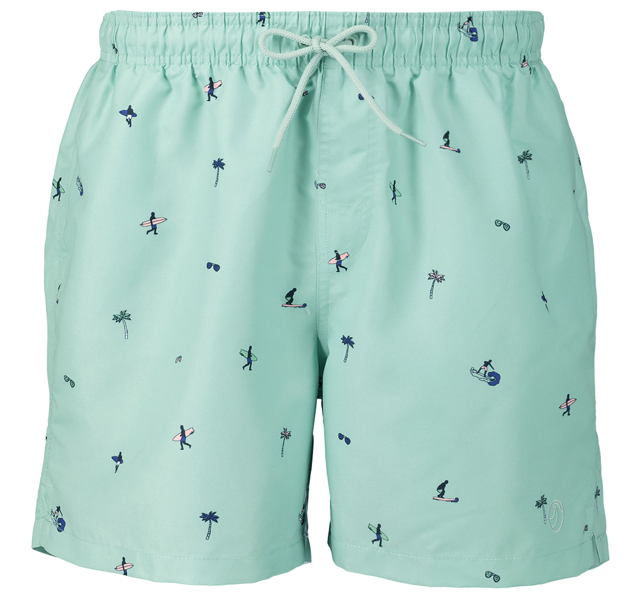 Tu at Sainsbury's Green Surfer Print Swim Shorts
