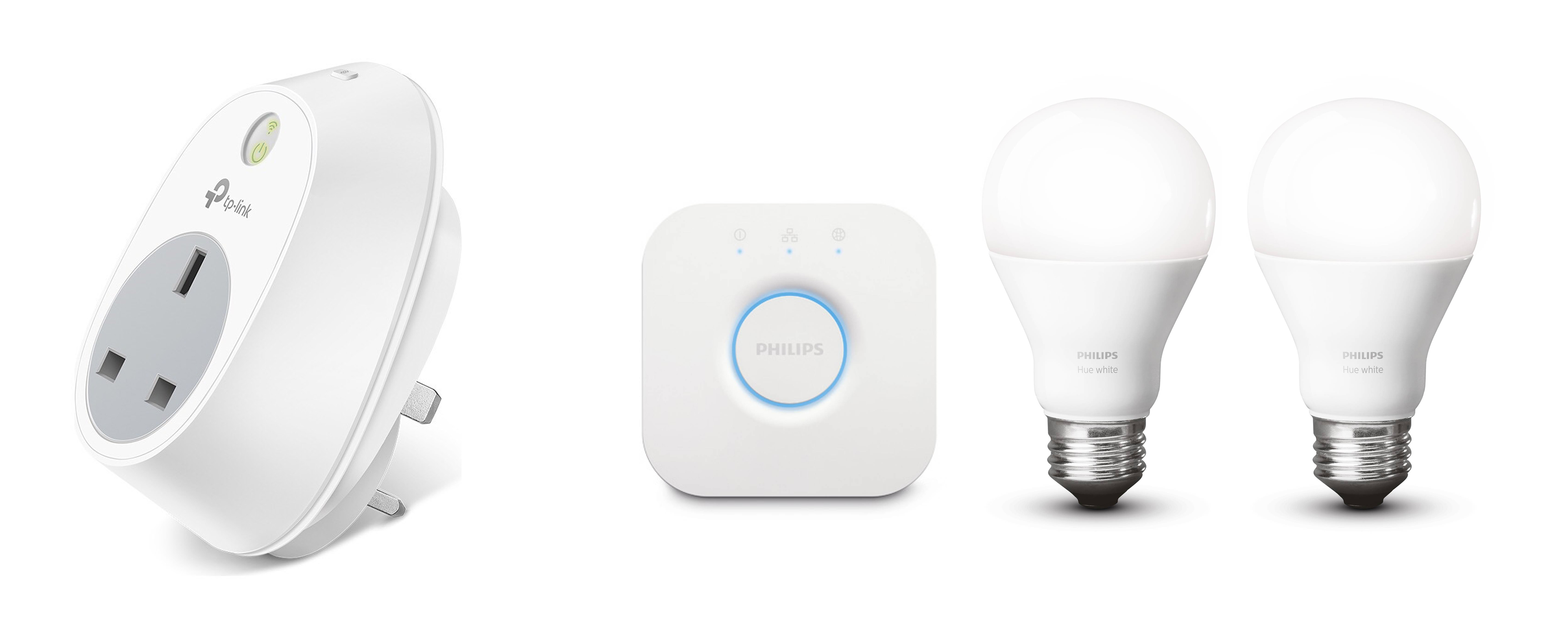 tp-link smart plug and Philips Hue lighting