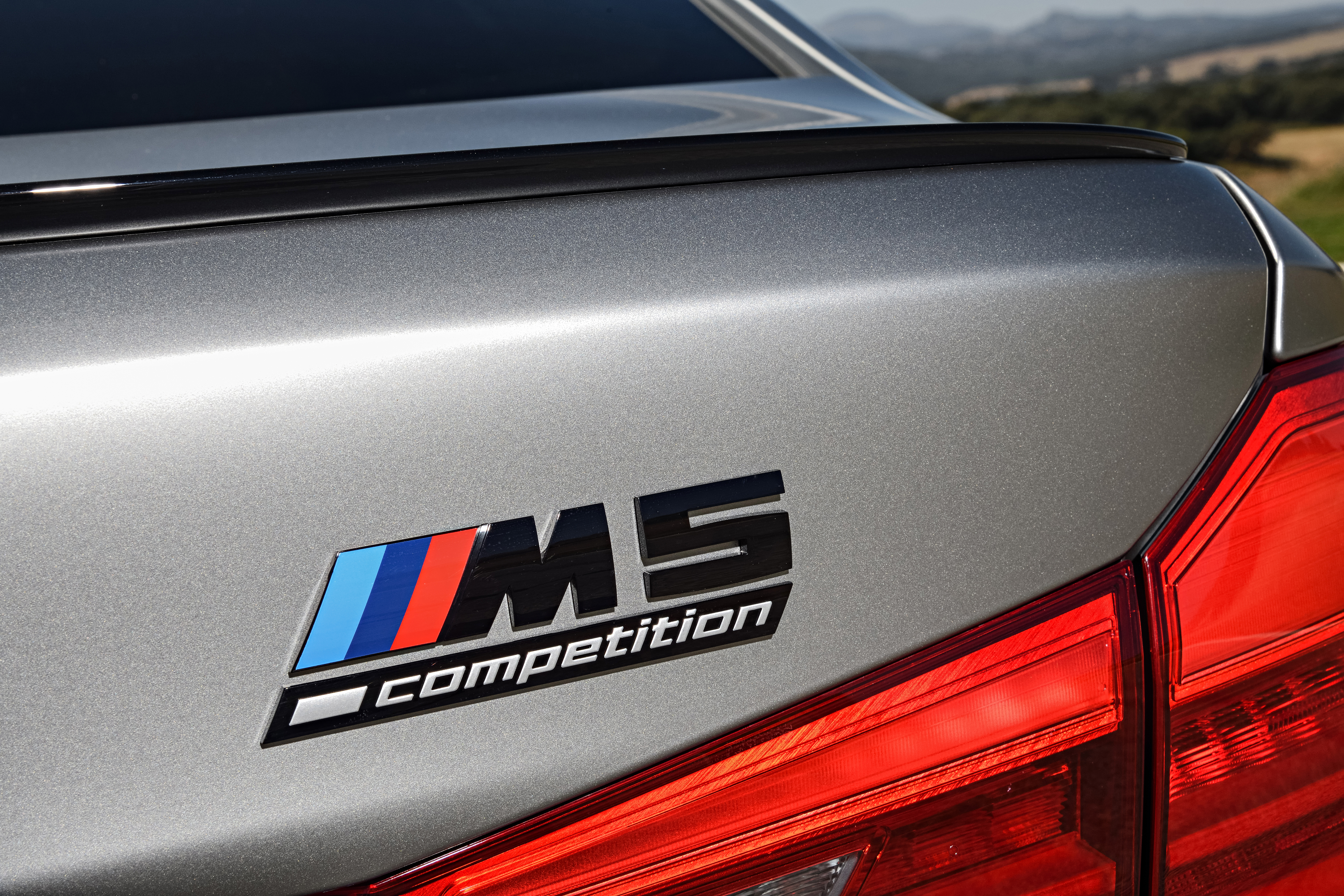 The M5 Competition gets blacked-out badges 