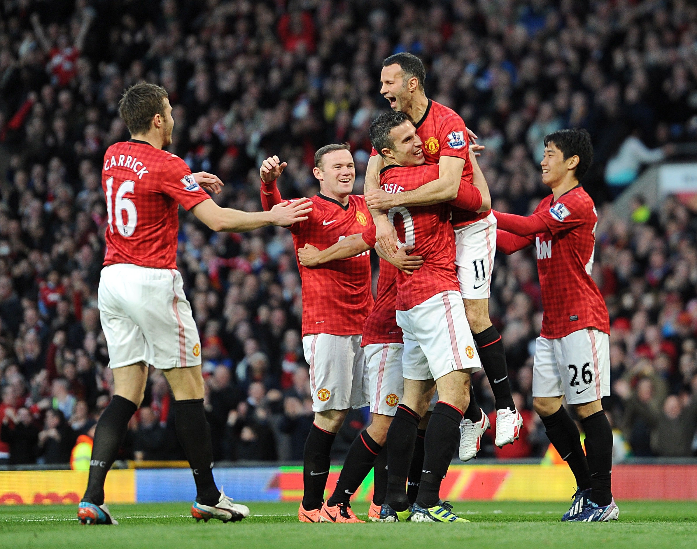 Manchester United celebrate