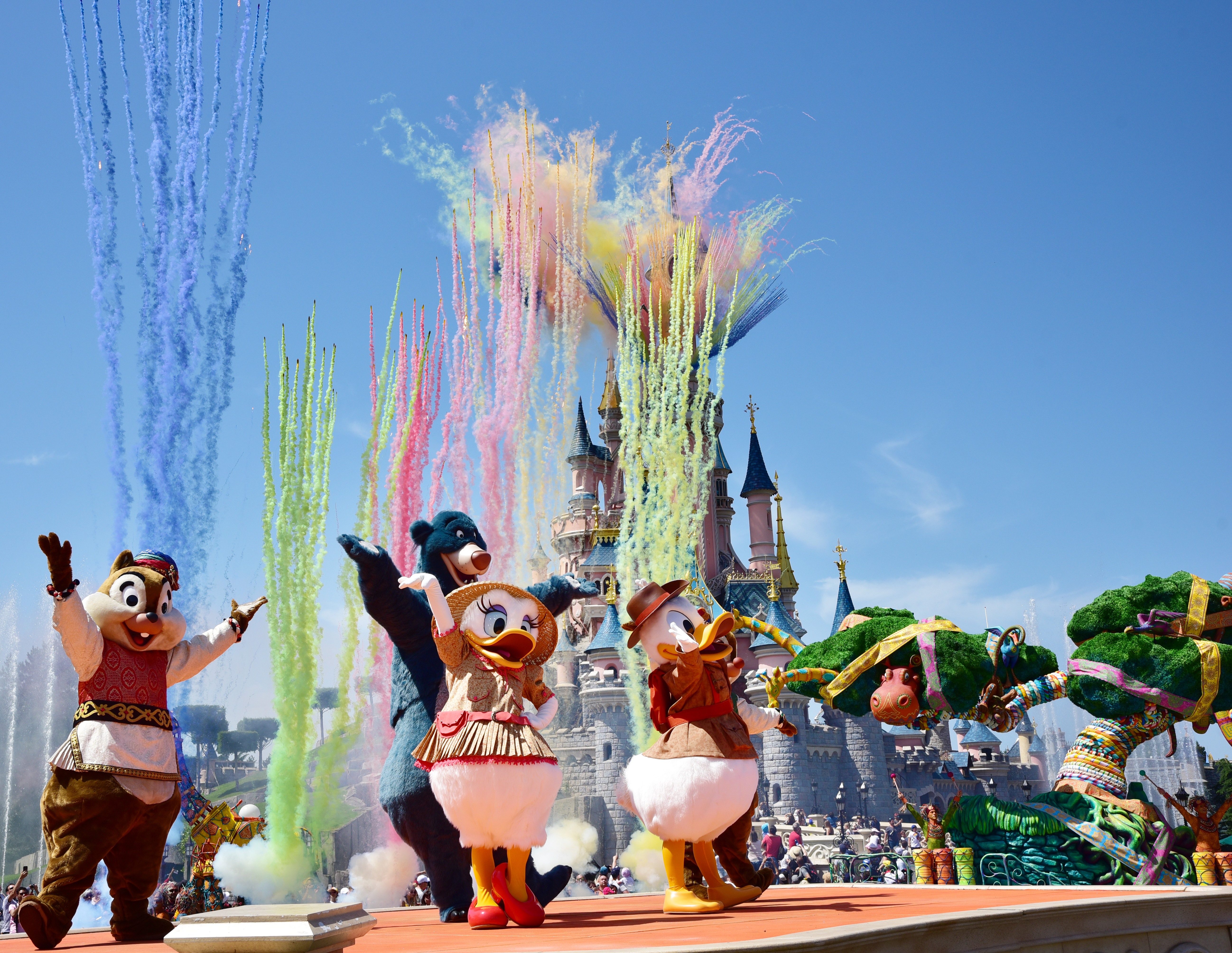 The finale of The Jungle Book Jive as part of The Lion King & Jungle Festival at Disneyland Paris (Disney/PA)
