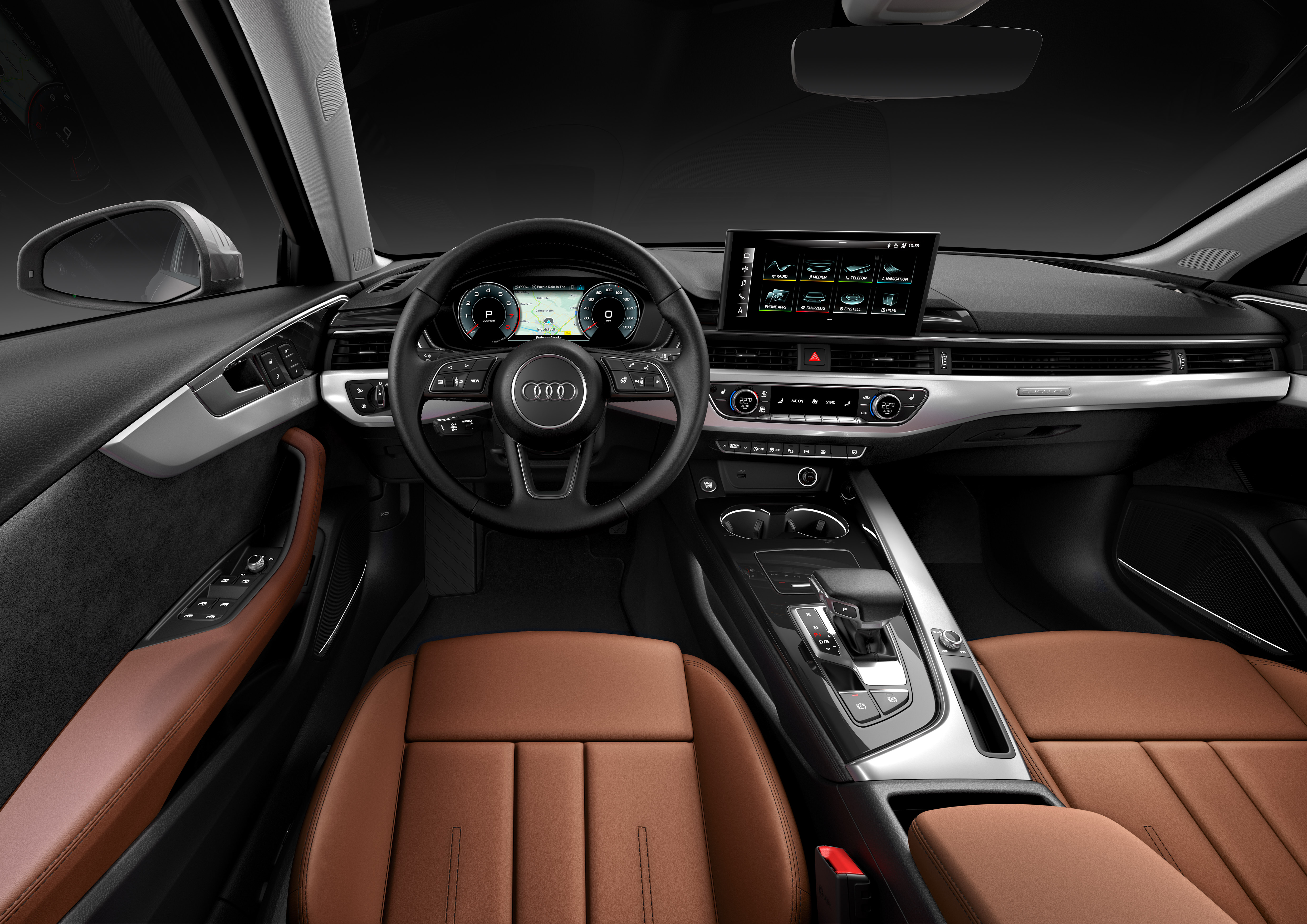 A new infotainment system features a wider screen than before