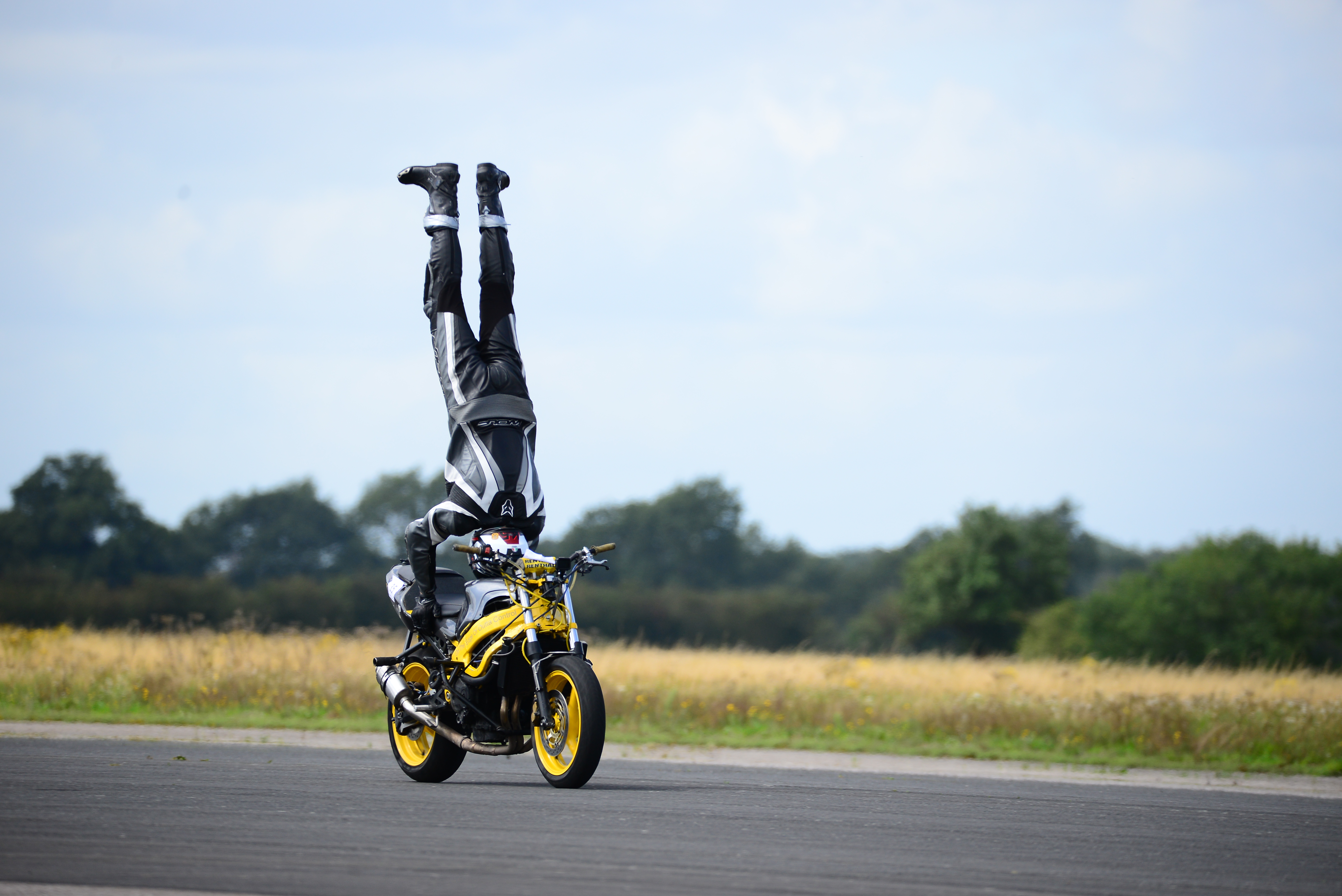 Marco George hit 76mph during his world record attempt in North Yorkshire