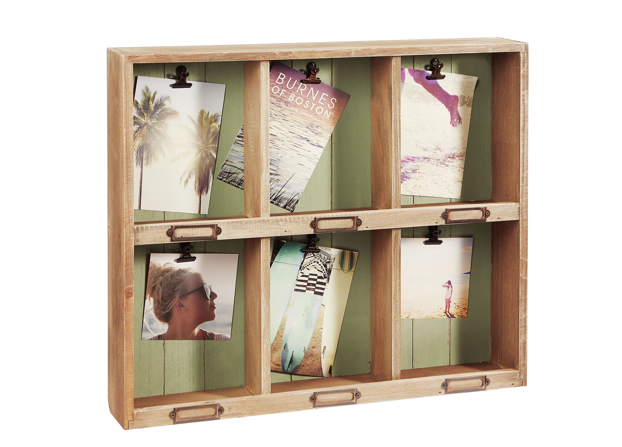 Global Nomad 6 Compartment Wooden Shelf, Homesense