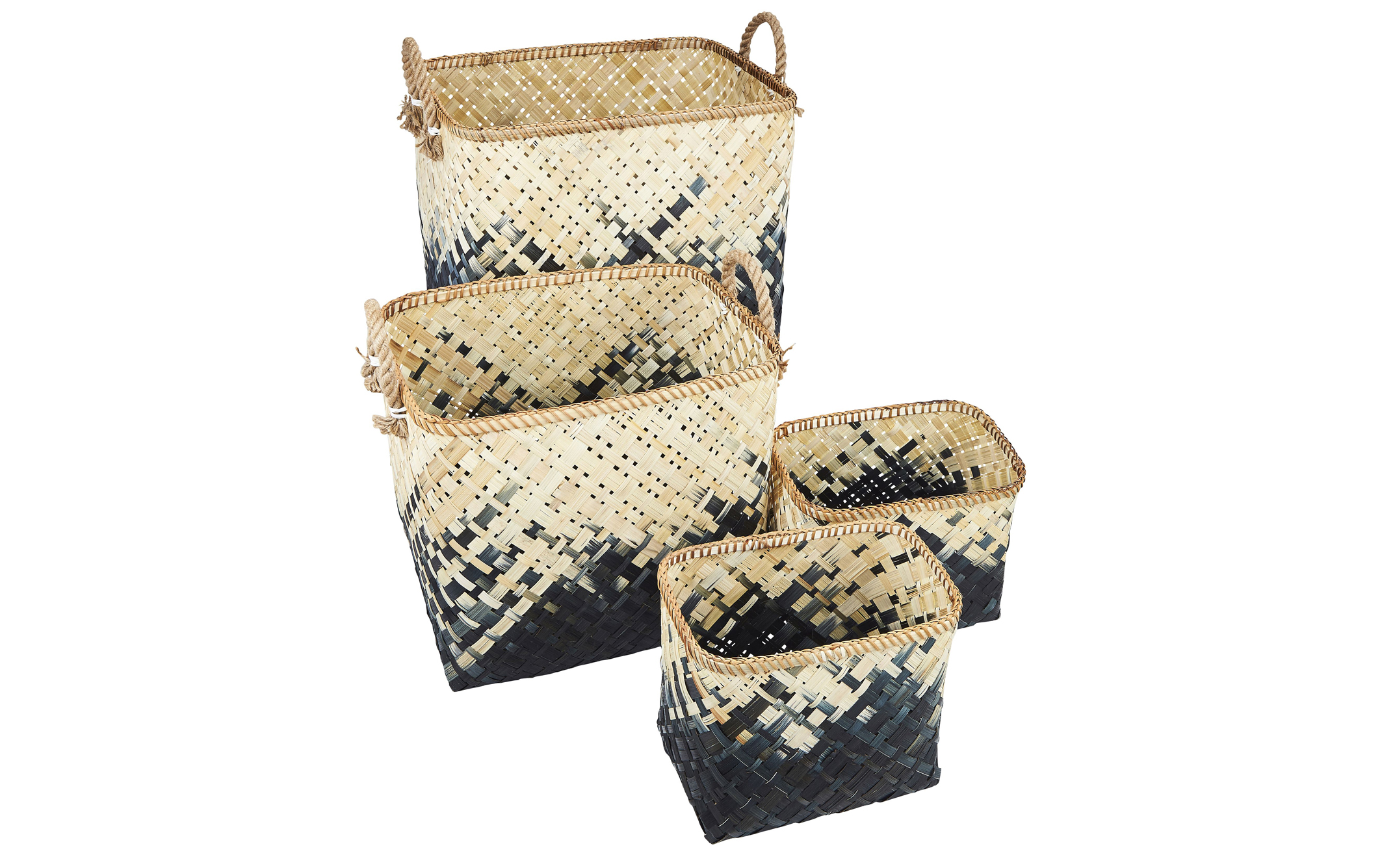 J D Williams set of 4 Bamboo Baskets