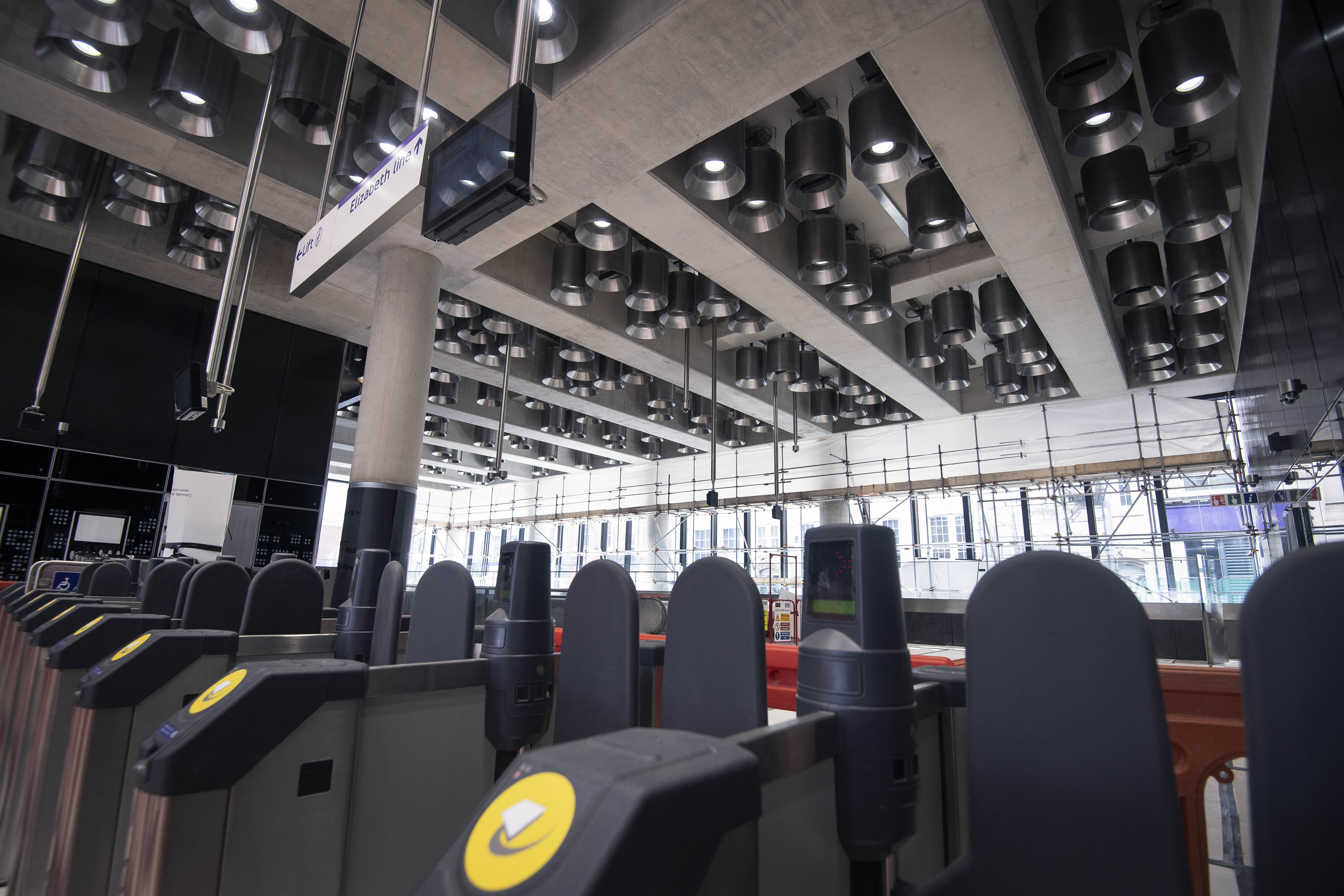 The ticket hall at Tottenham Court Road station (Victoria Jones/PA)